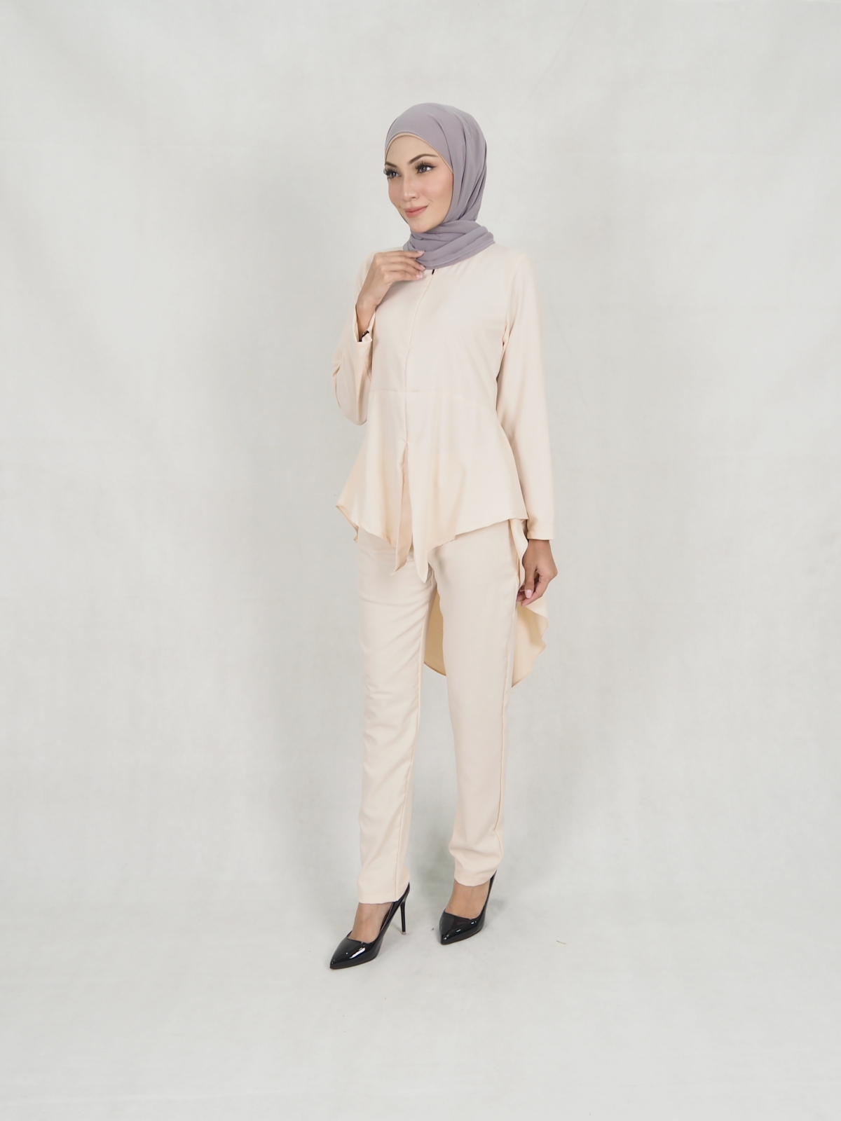SW5306 JESLINA BLOUSE & PANTS SET CREAM