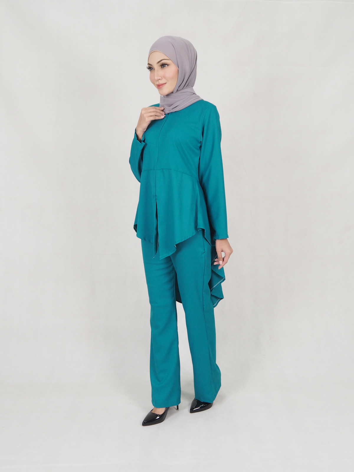 SW5306 JESLINA BLOUSE & PANTS SET GREEN