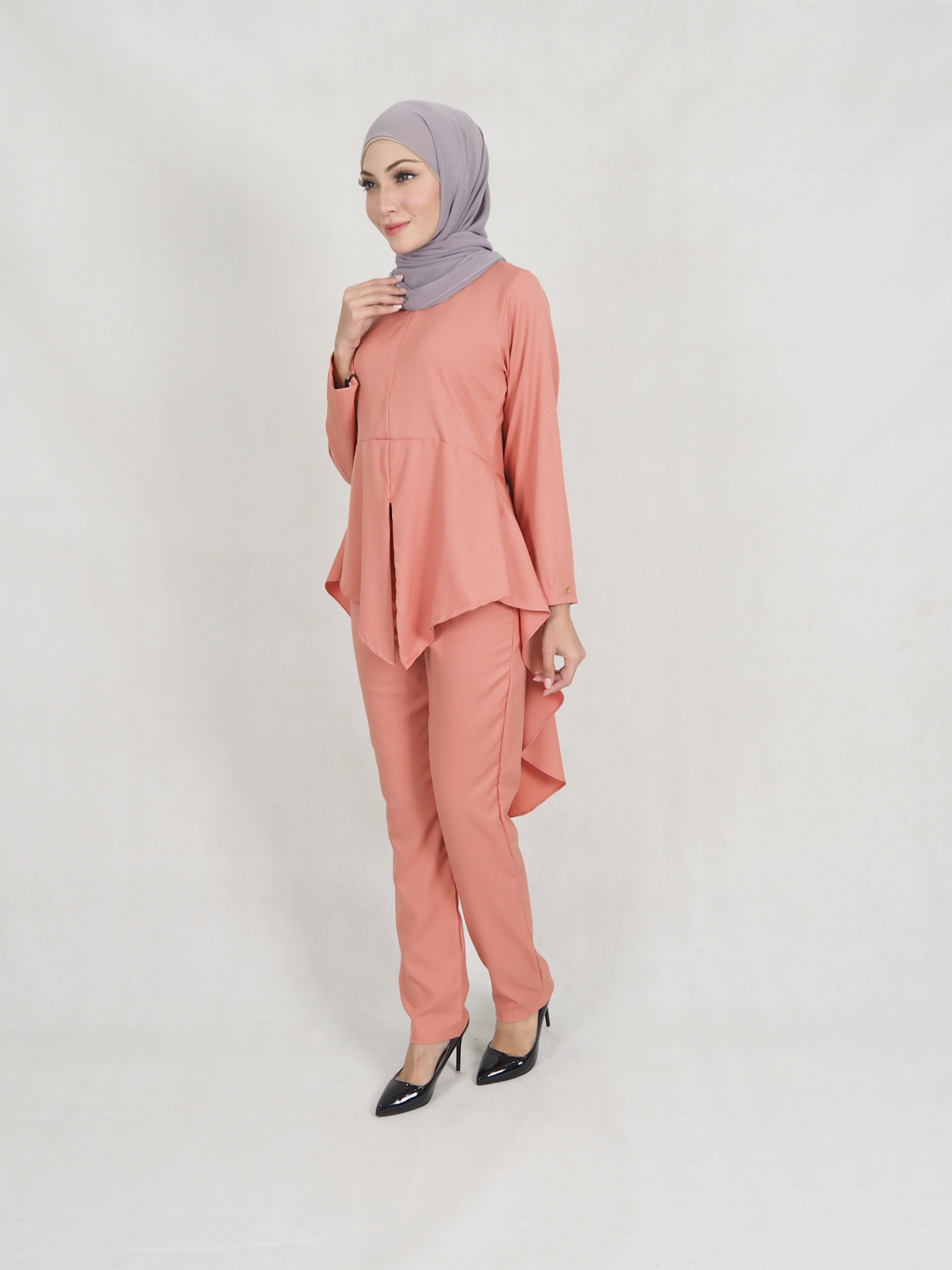 SW5306 JESLINA BLOUSE & PANTS SET PEACH