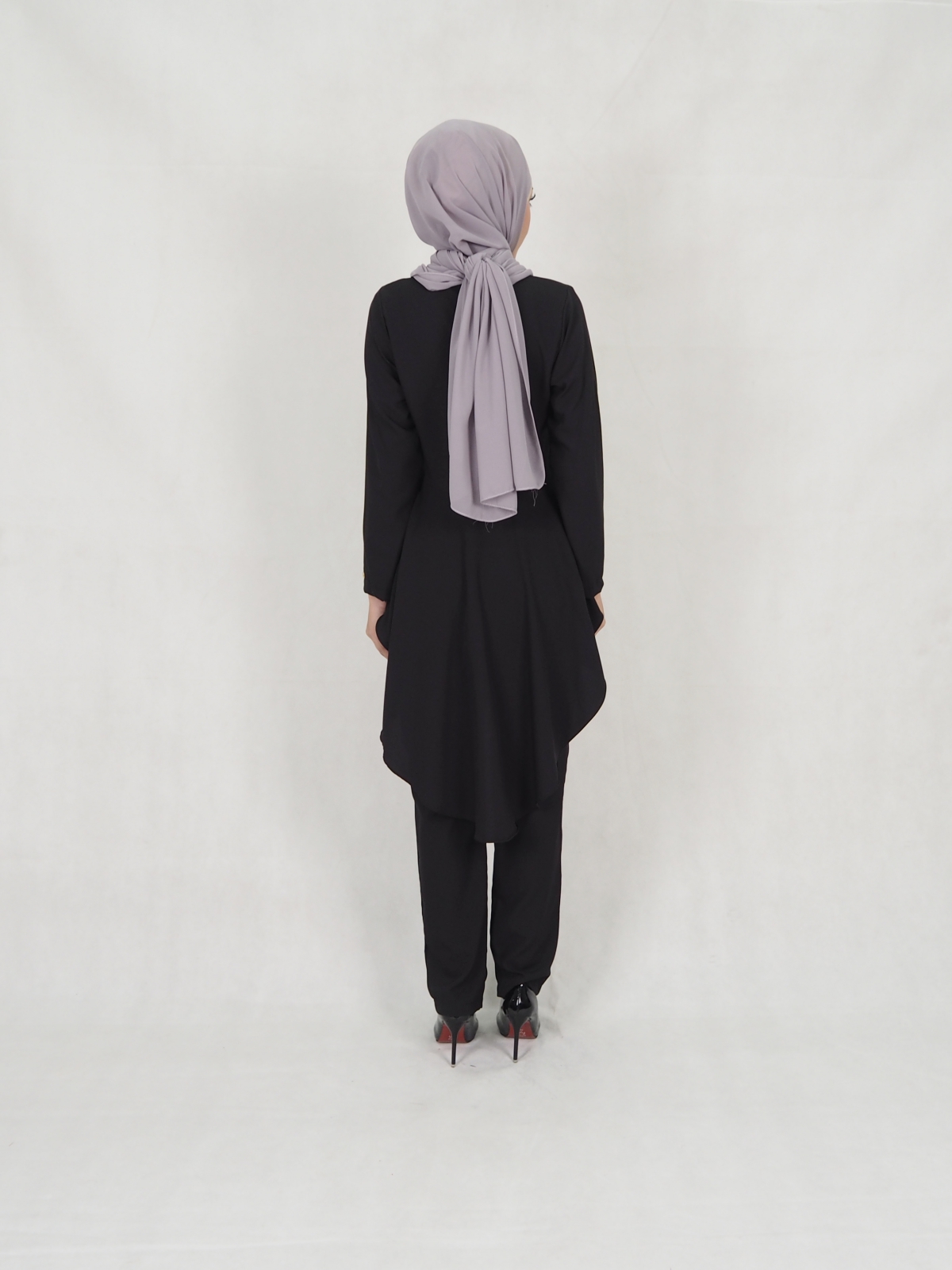 SW5306 JESLINA BLOUSE & PANTS SET BLACK