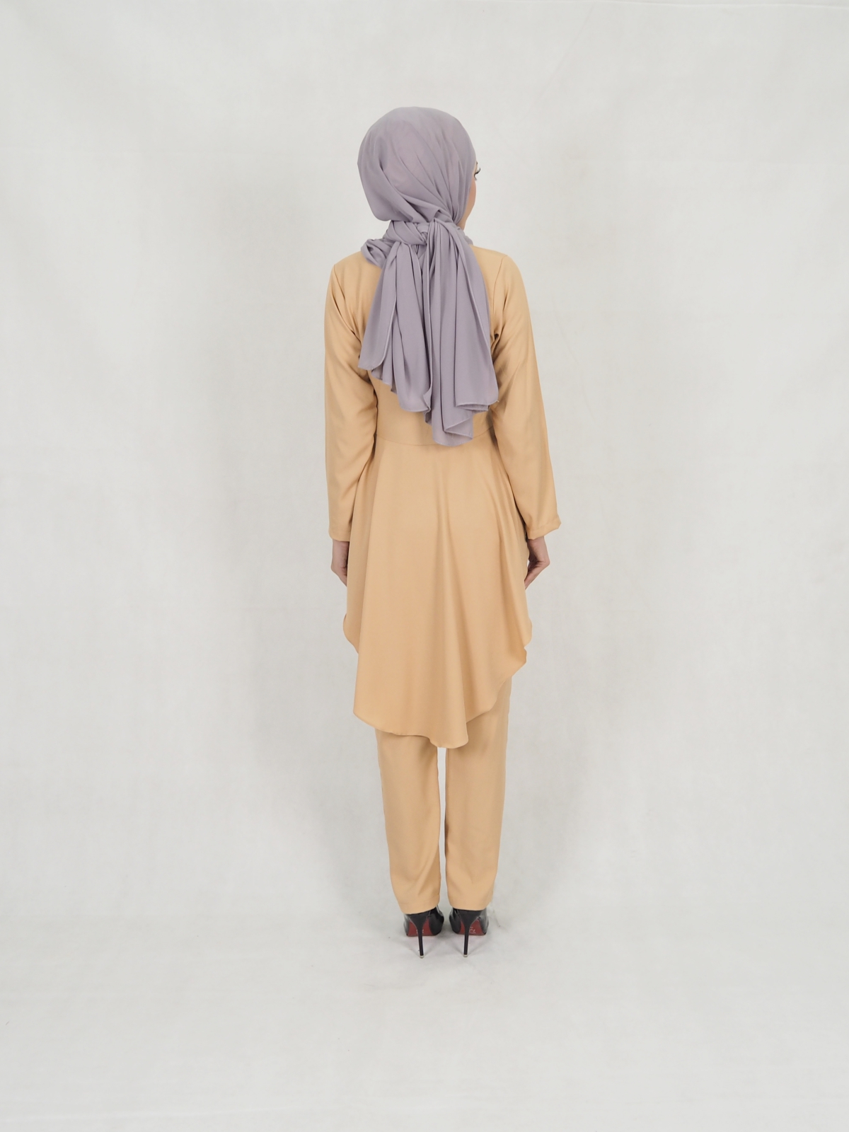 SW5306 JESLINA BLOUSE & PANTS SET BROWN