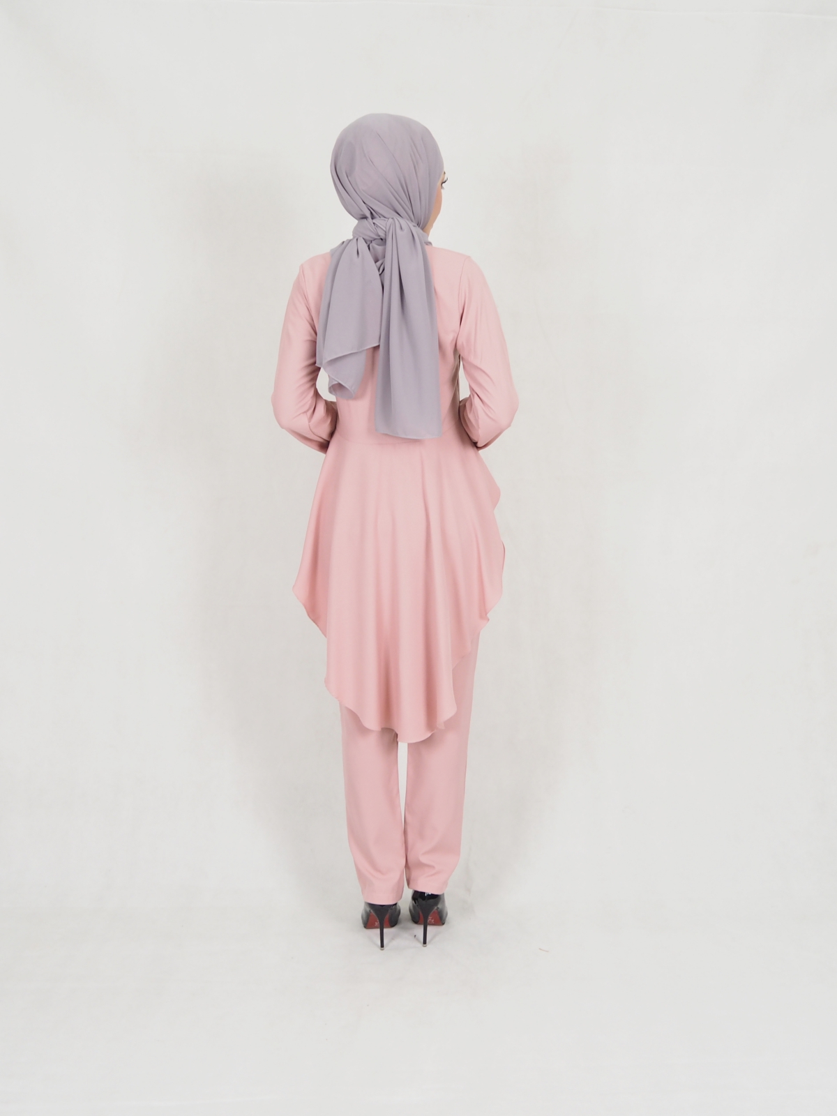 SW5306 JESLINA BLOUSE & PANTS SET DUSTY PINK