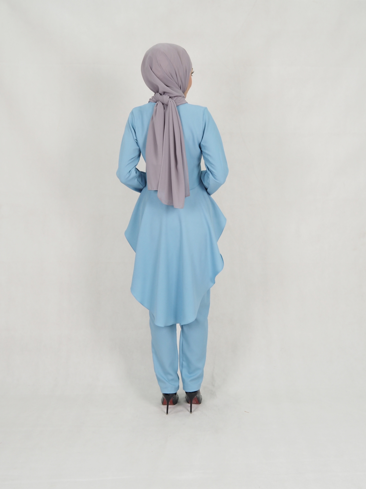 SW5306 JESLINA BLOUSE & PANTS SET LIGHT BLUE