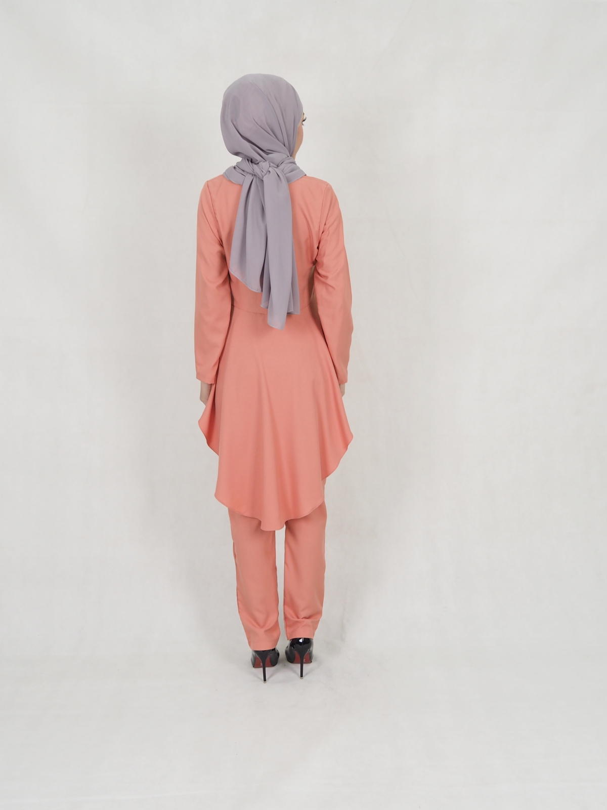 SW5306 JESLINA BLOUSE & PANTS SET PEACH