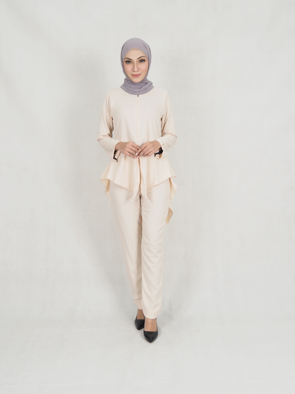 SW5306 JESLINA BLOUSE & PANTS SET CREAM