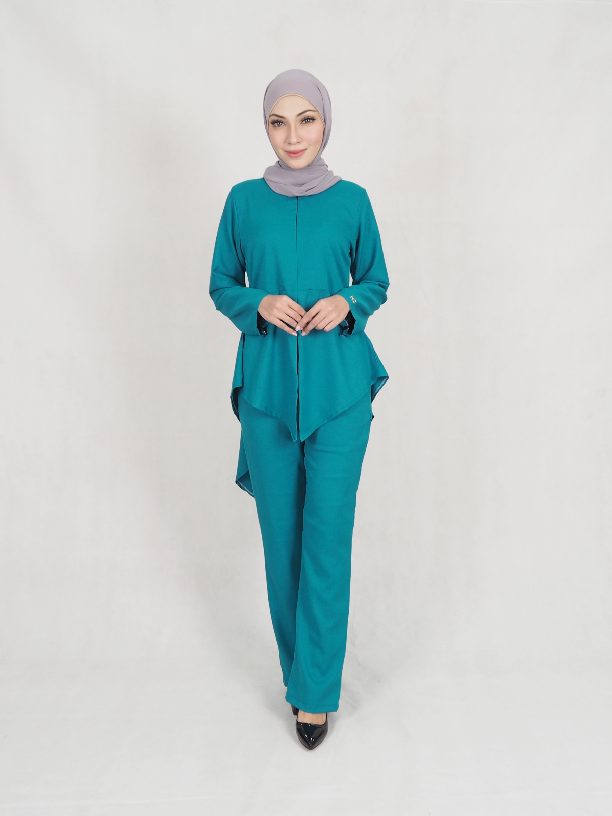 SW5306 JESLINA BLOUSE & PANTS SET GREEN