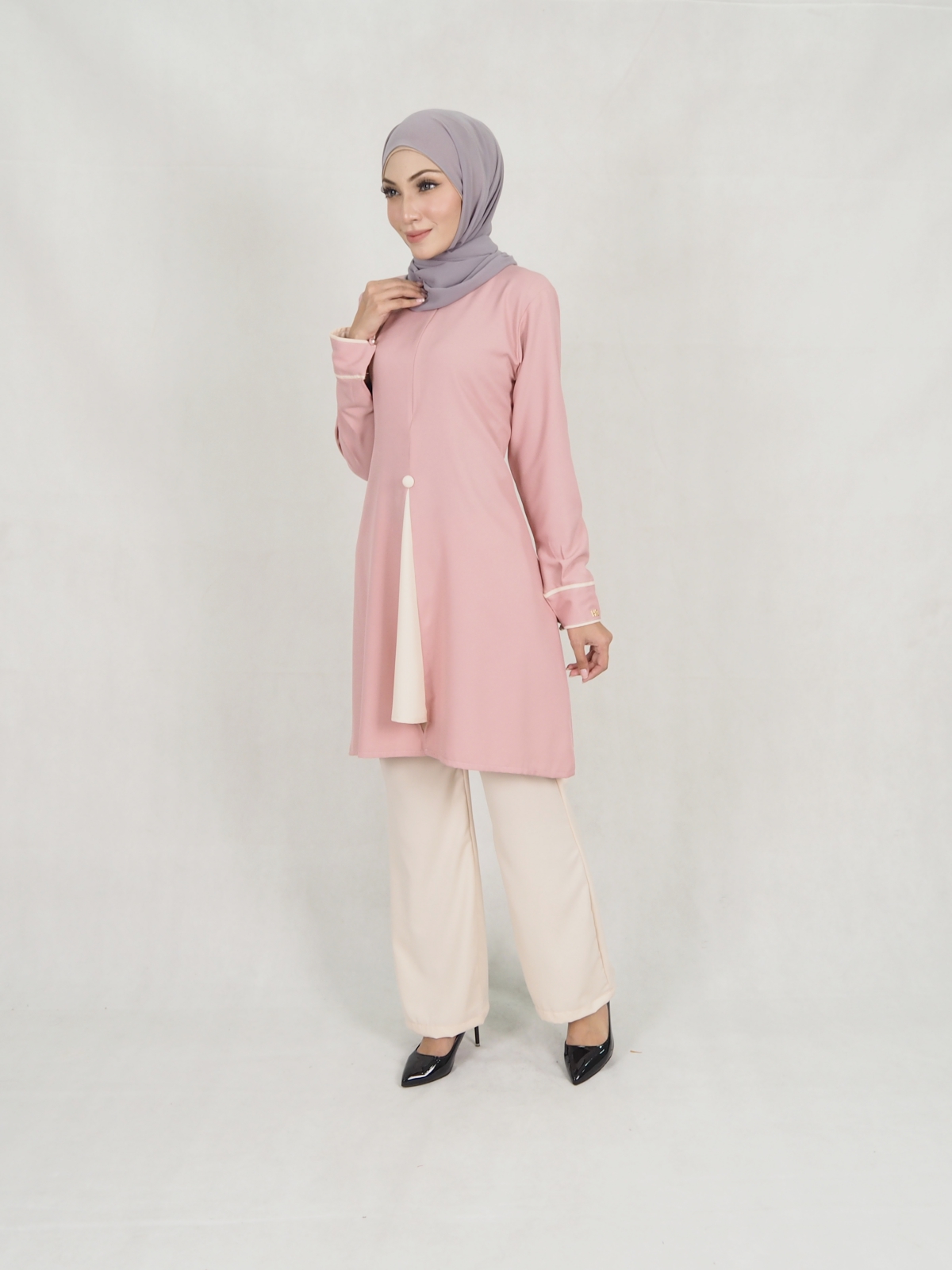 SW5308 LOVELY WOMEN'S BLOUSE DUSTY PINK
