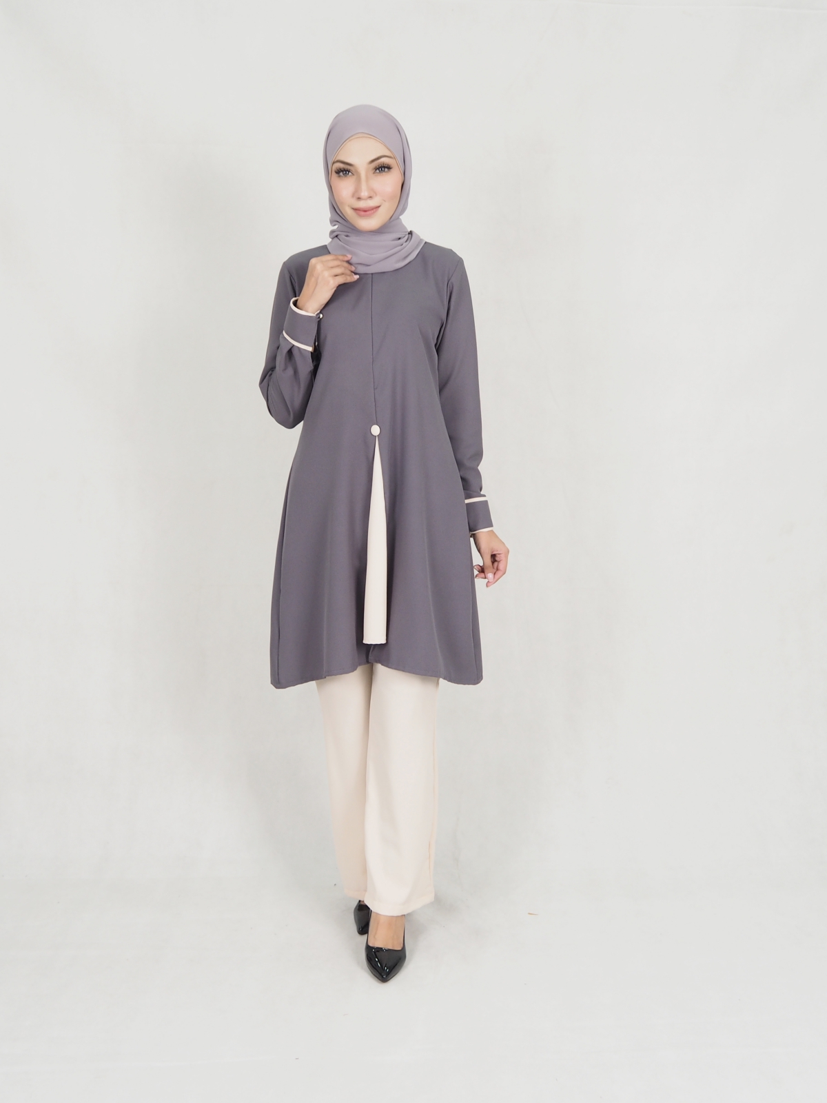 SW5308 LOVELY WOMEN'S BLOUSE GREY