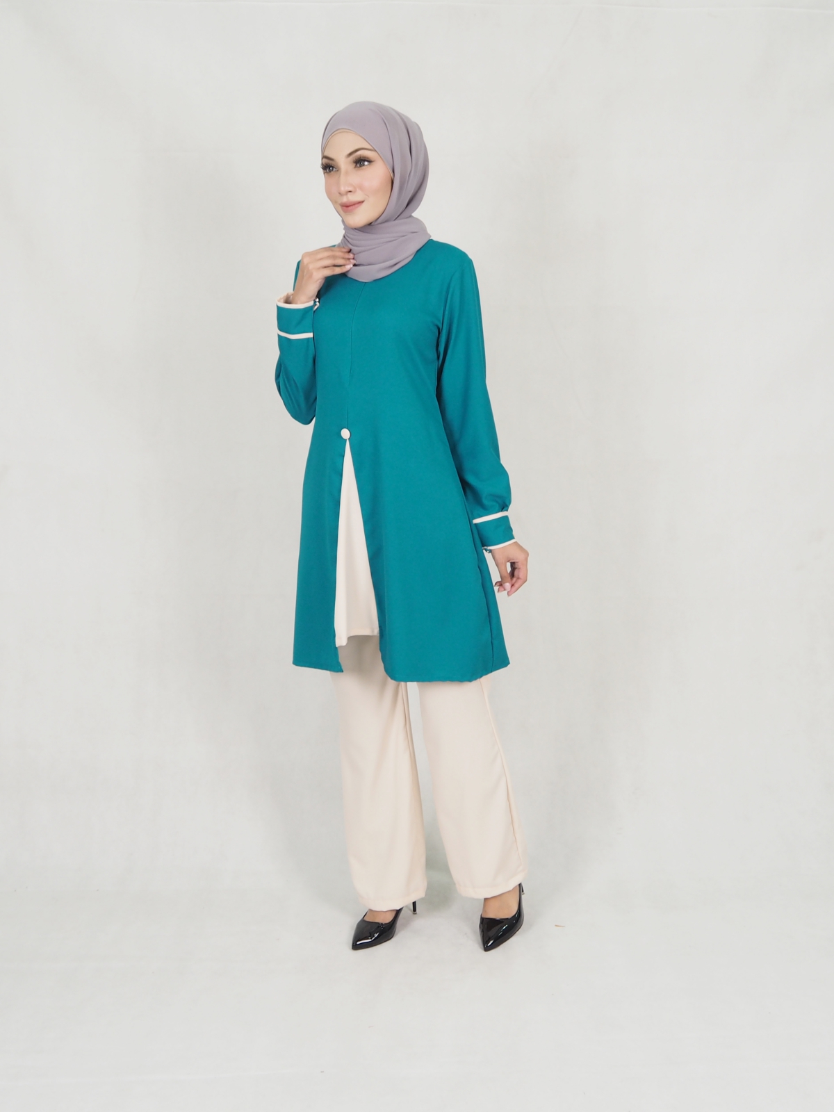 SW5311 LOFA BLOUSE & PANTS SET GREEN