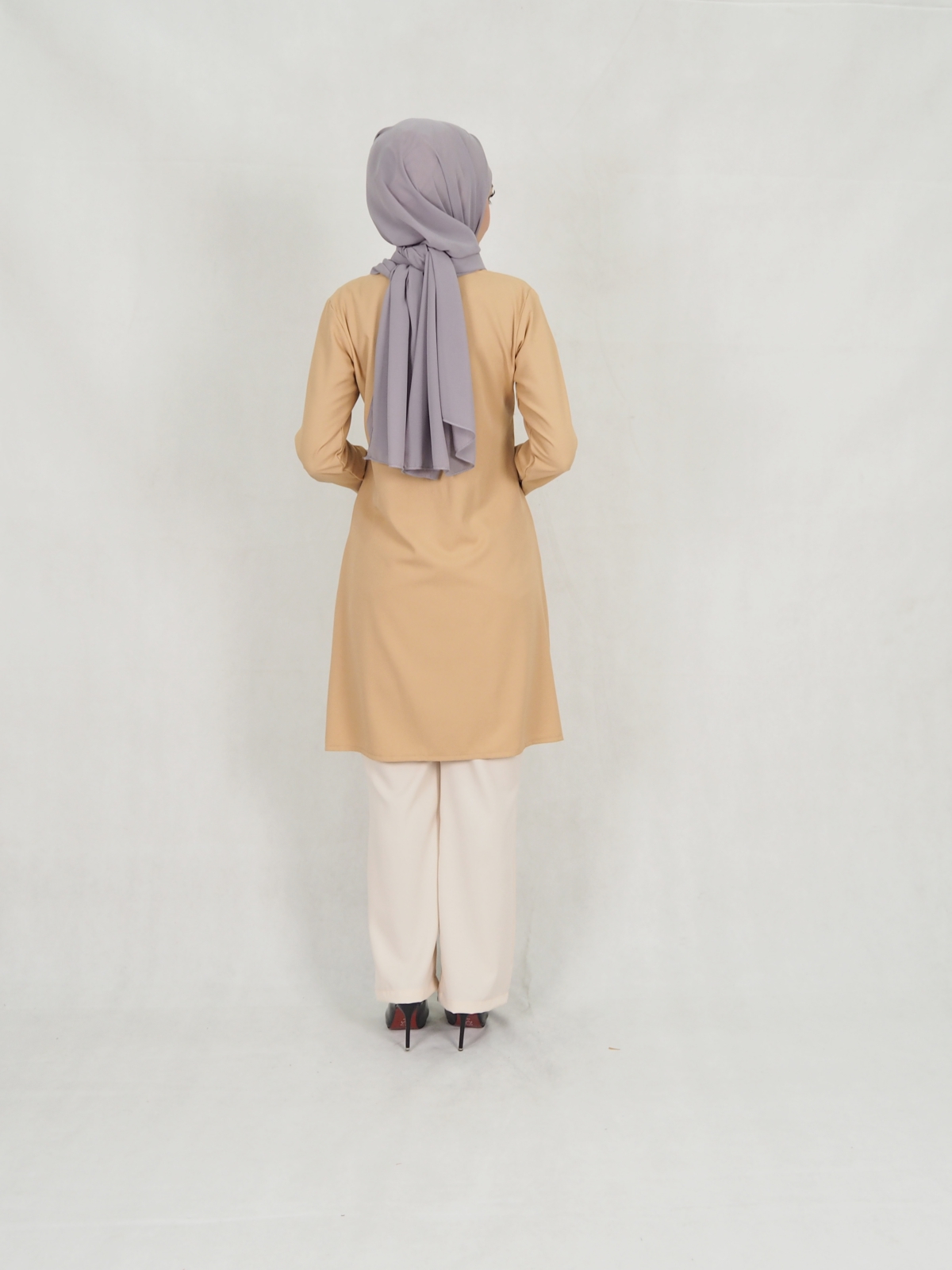 SW5311 LOFA BLOUSE & PANTS SET BROWN
