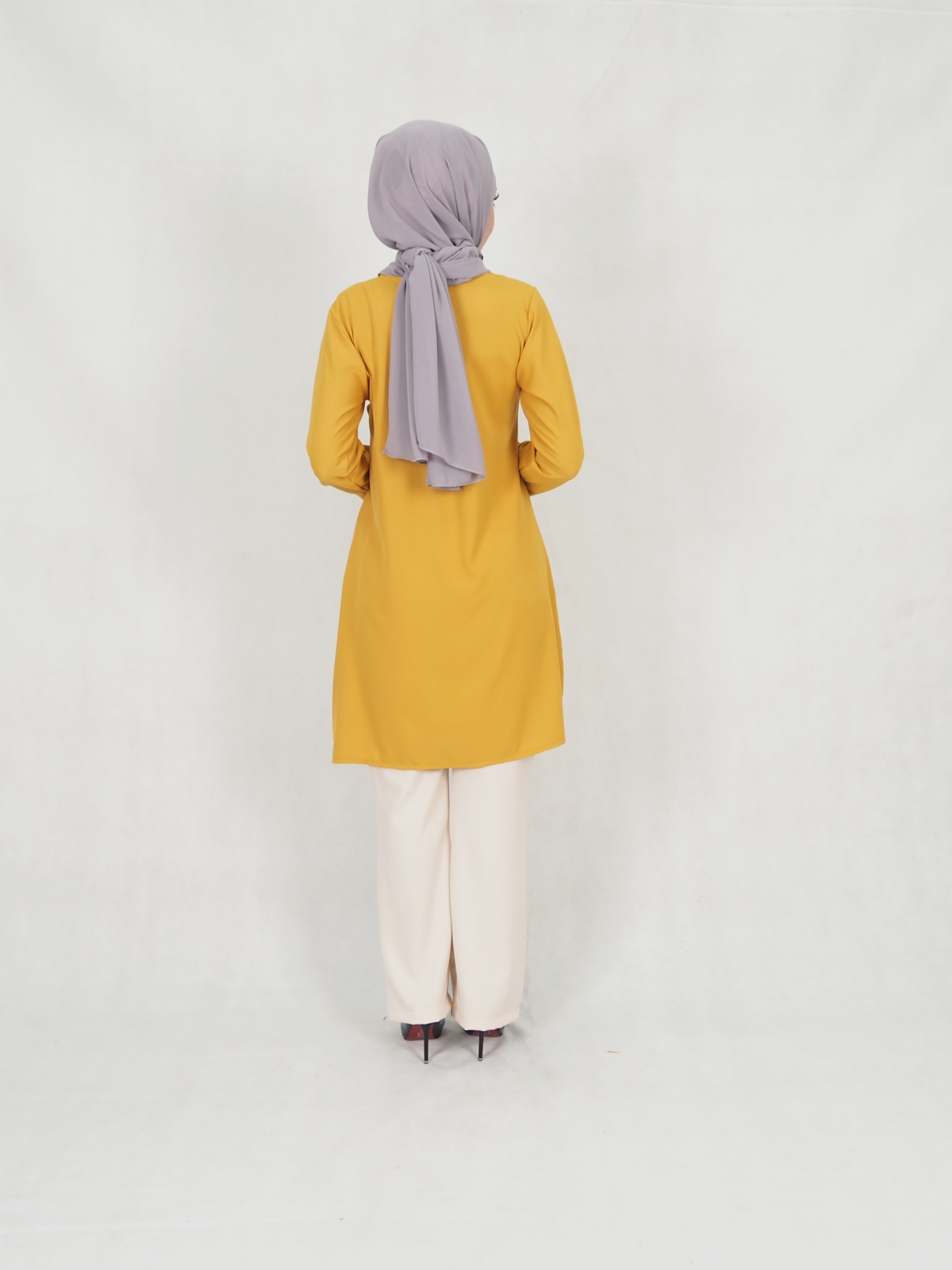 SW5311 LOFA BLOUSE & PANTS SET MUSTARD
