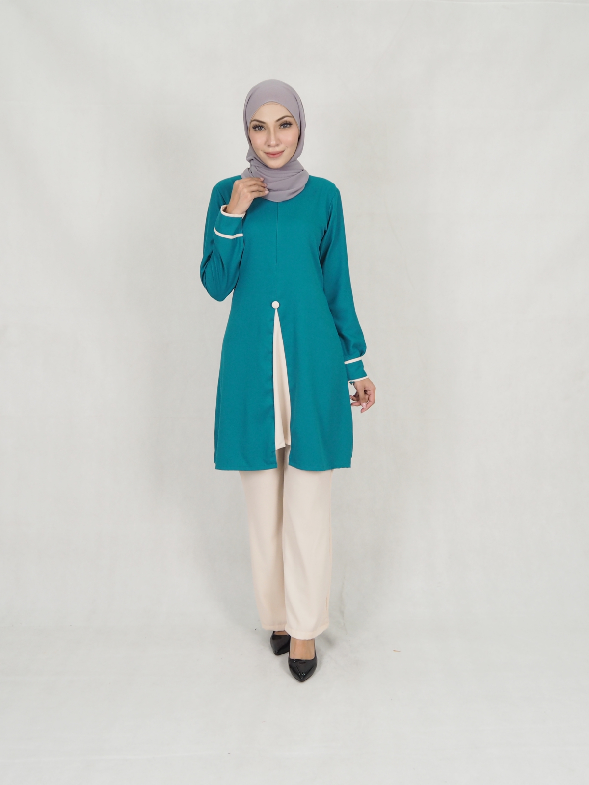 SW5311 LOFA BLOUSE & PANTS SET GREEN