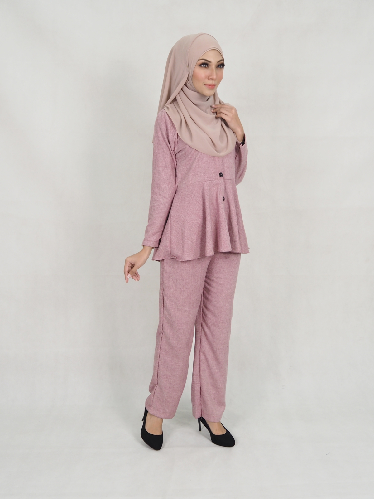 SW5313 MUSLIMAH TOP & PANTS AS PICTURE