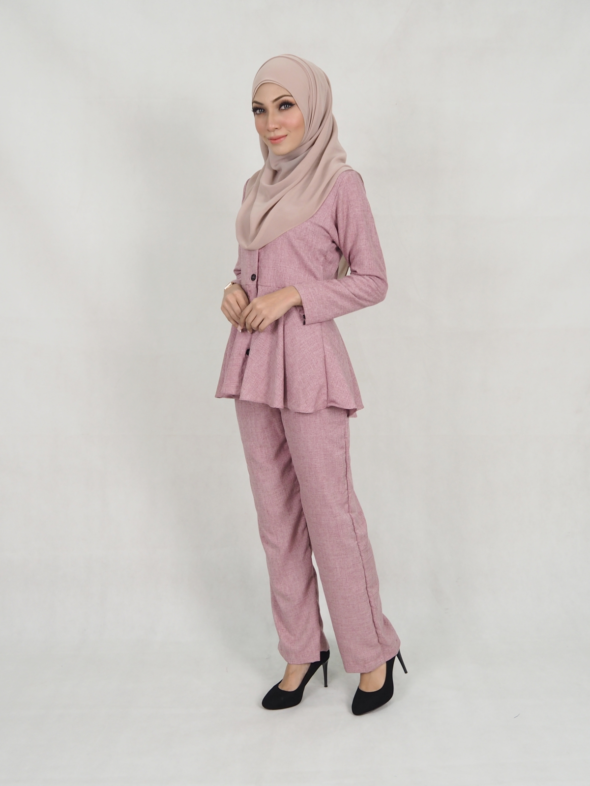SW5313 MUSLIMAH TOP & PANTS AS PICTURE