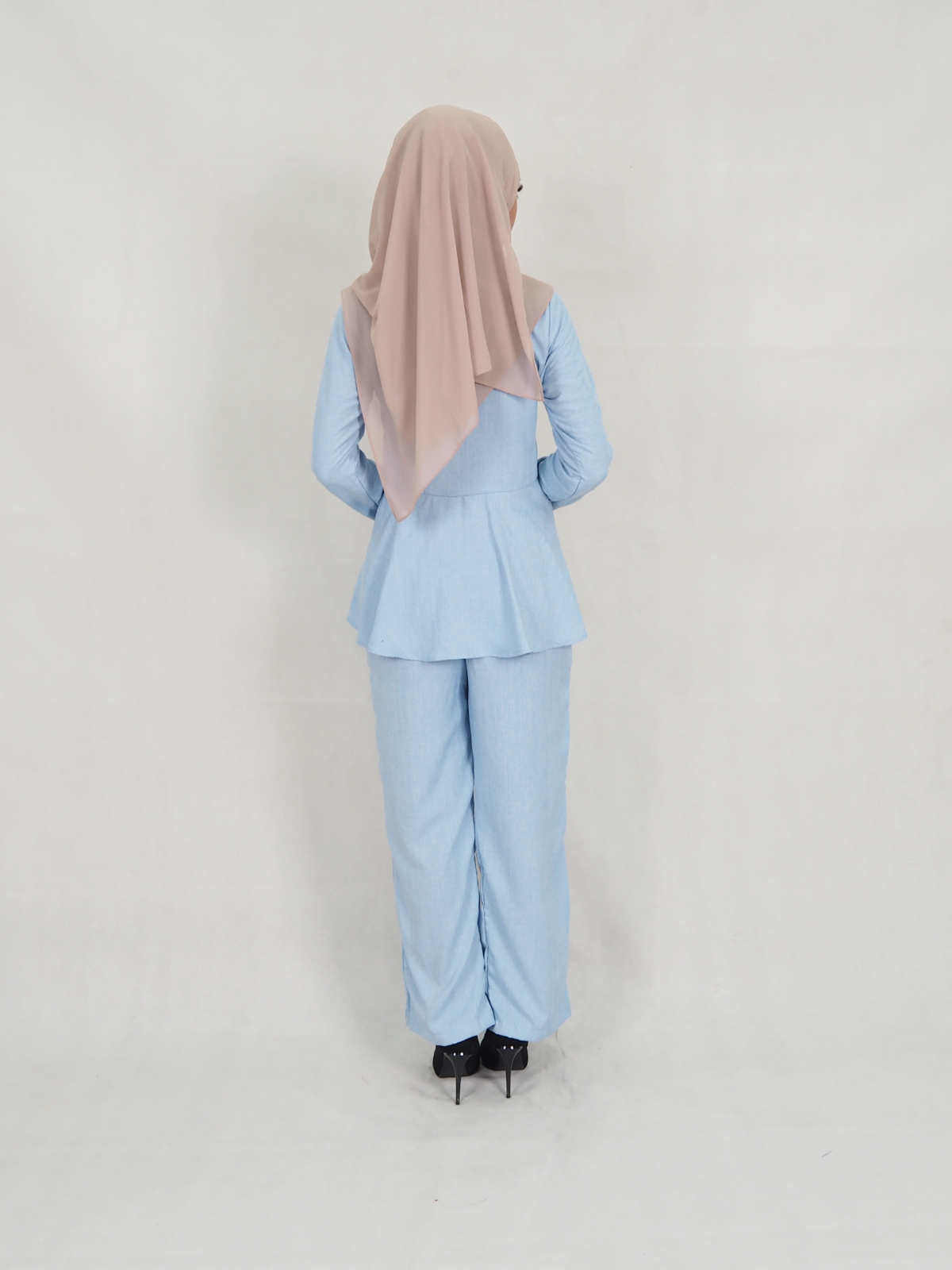 SW5313 MUSLIMAH TOP & PANTS BLUE