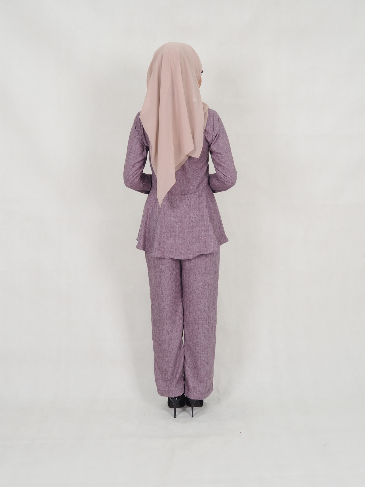 SW5313 MUSLIMAH TOP & PANTS PURPLE