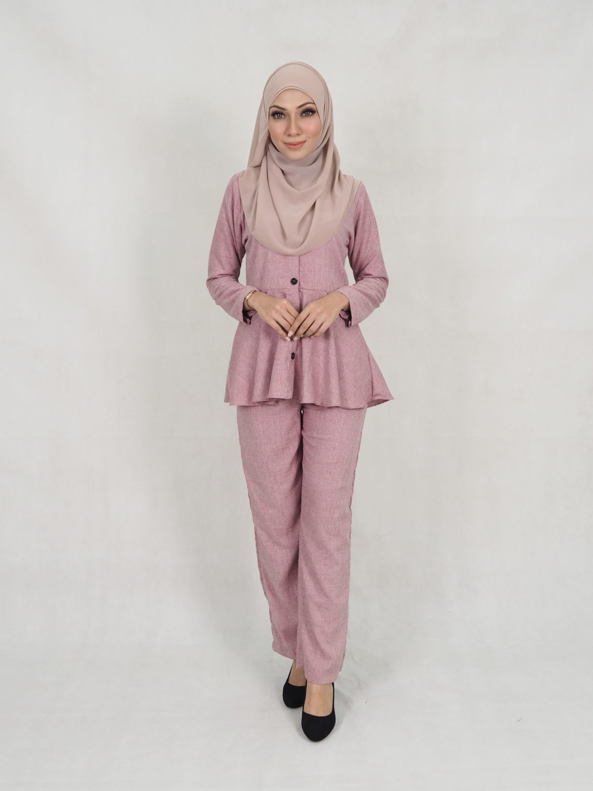 SW5313 MUSLIMAH TOP & PANTS AS PICTURE