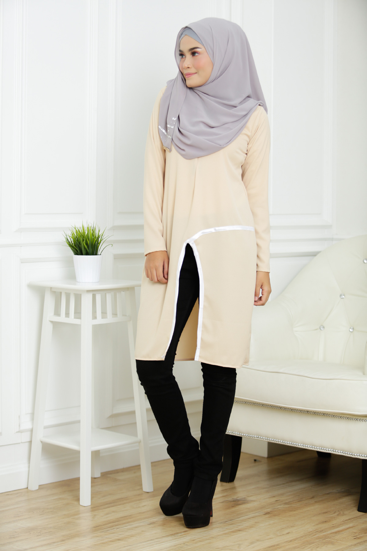 SW5316 MATERNITY FASHION BLOUSE CREAM