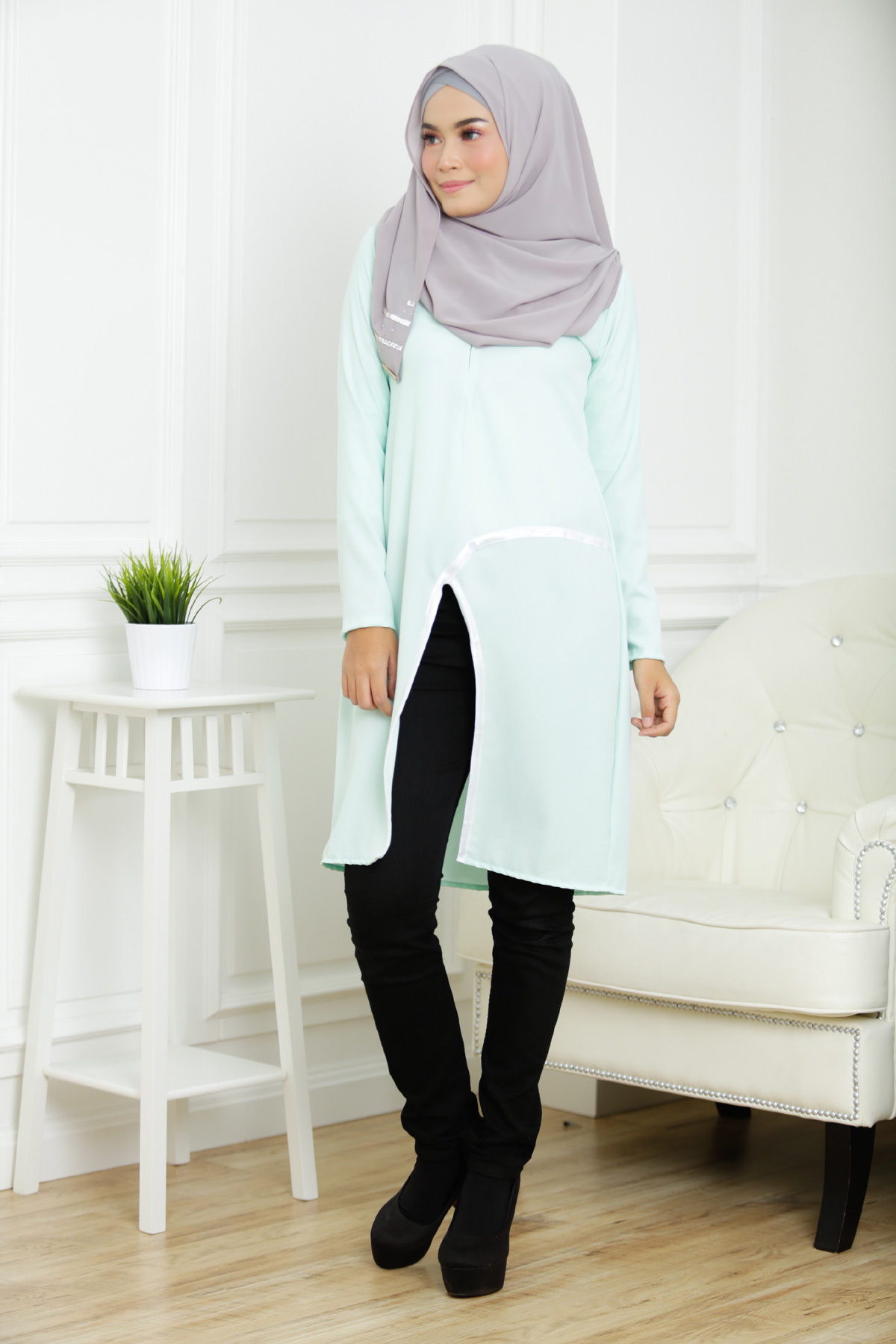 SW5316 MATERNITY FASHION BLOUSE GREEN