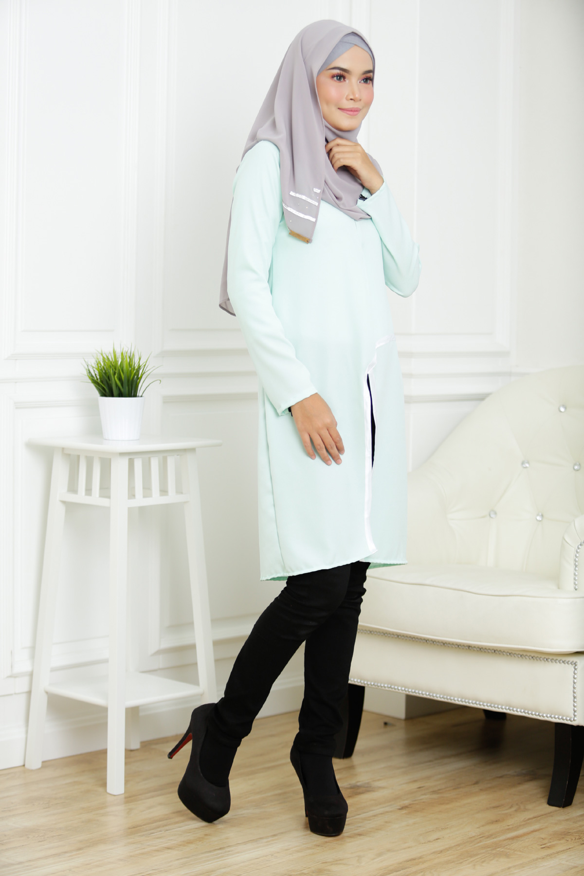 SW5316 MATERNITY FASHION BLOUSE GREEN