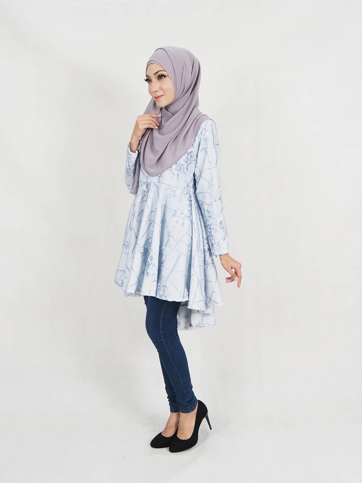 SW5317 TISHA BLOUSE LIGHT BLUE