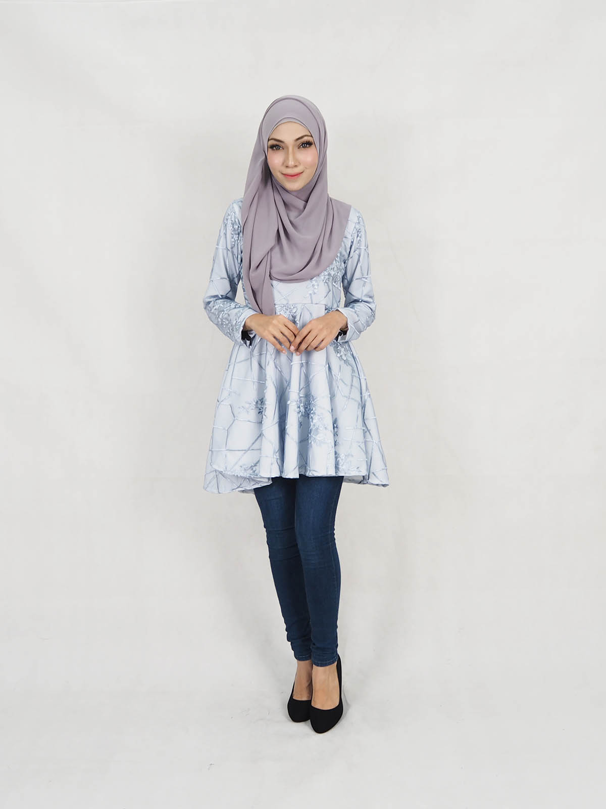 SW5317 TISHA BLOUSE LIGHT BLUE