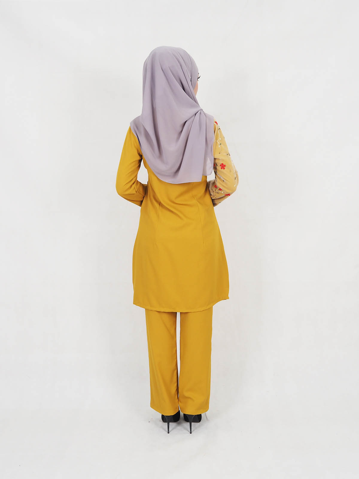 SW5319 BLOUSE + PANTS SET MUSTARD