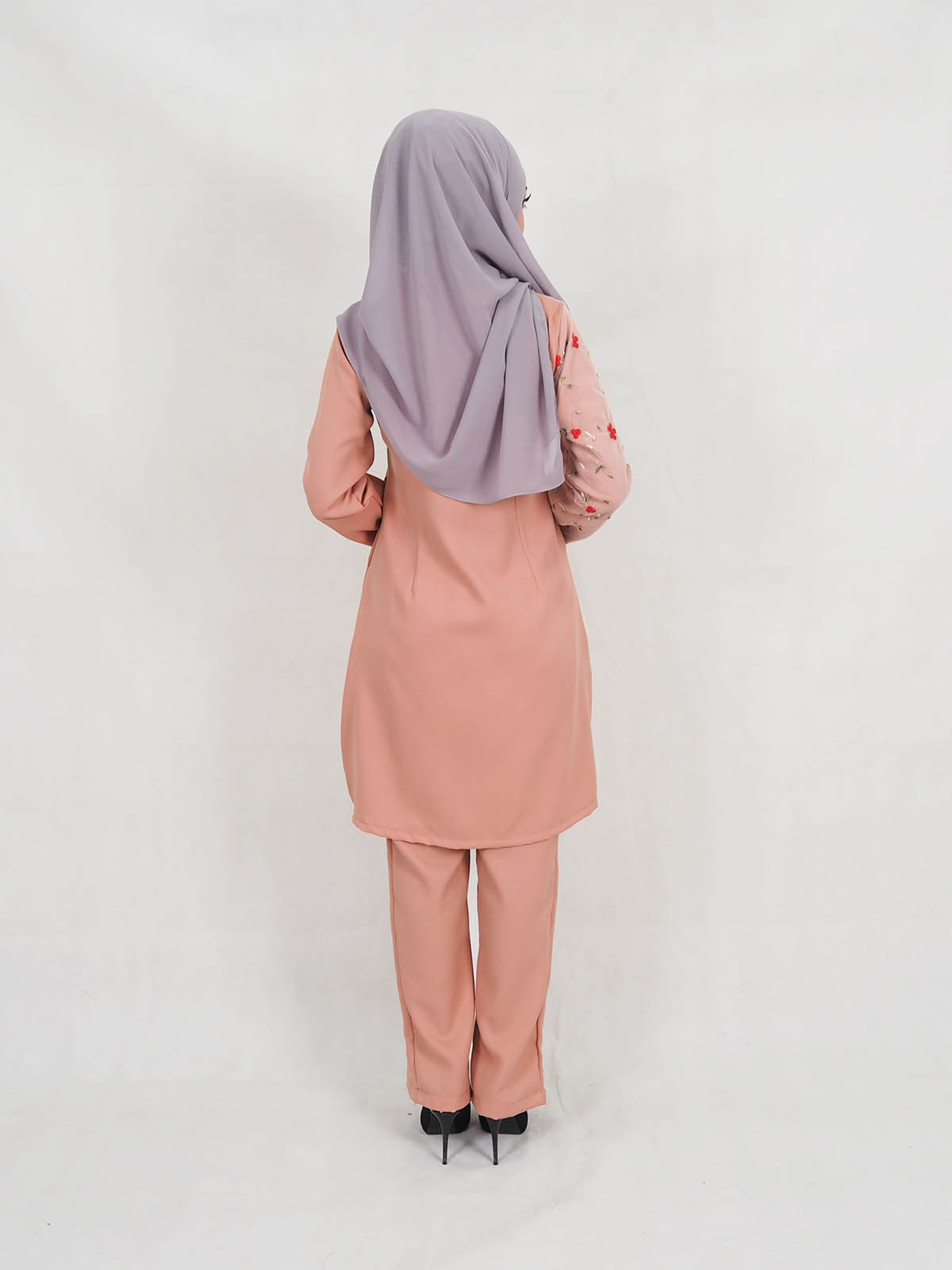 SW5319 BLOUSE + PANTS SET PEACH