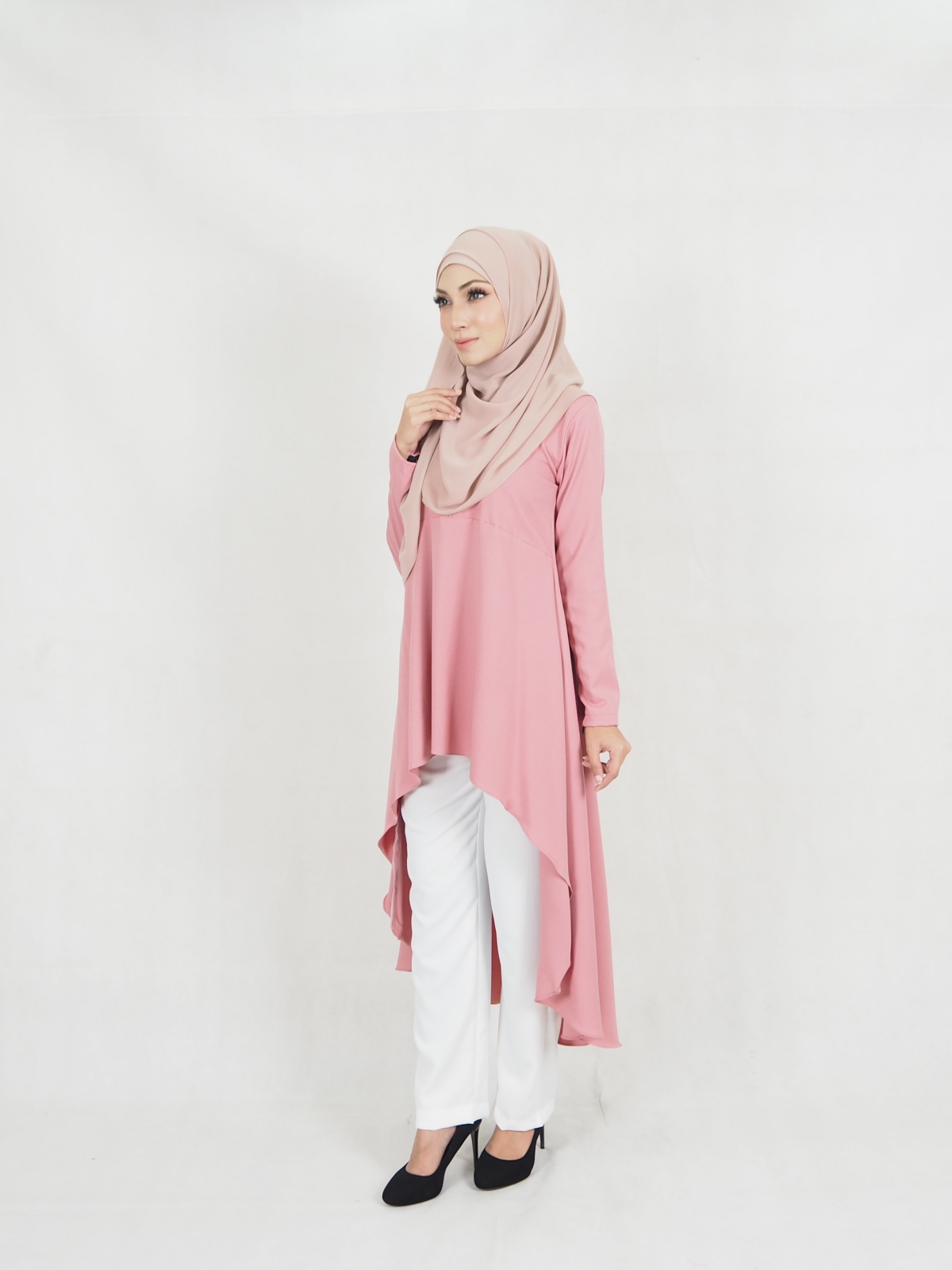 SW5323 AMEERA FASHION BLOUSE DUSTY PINK