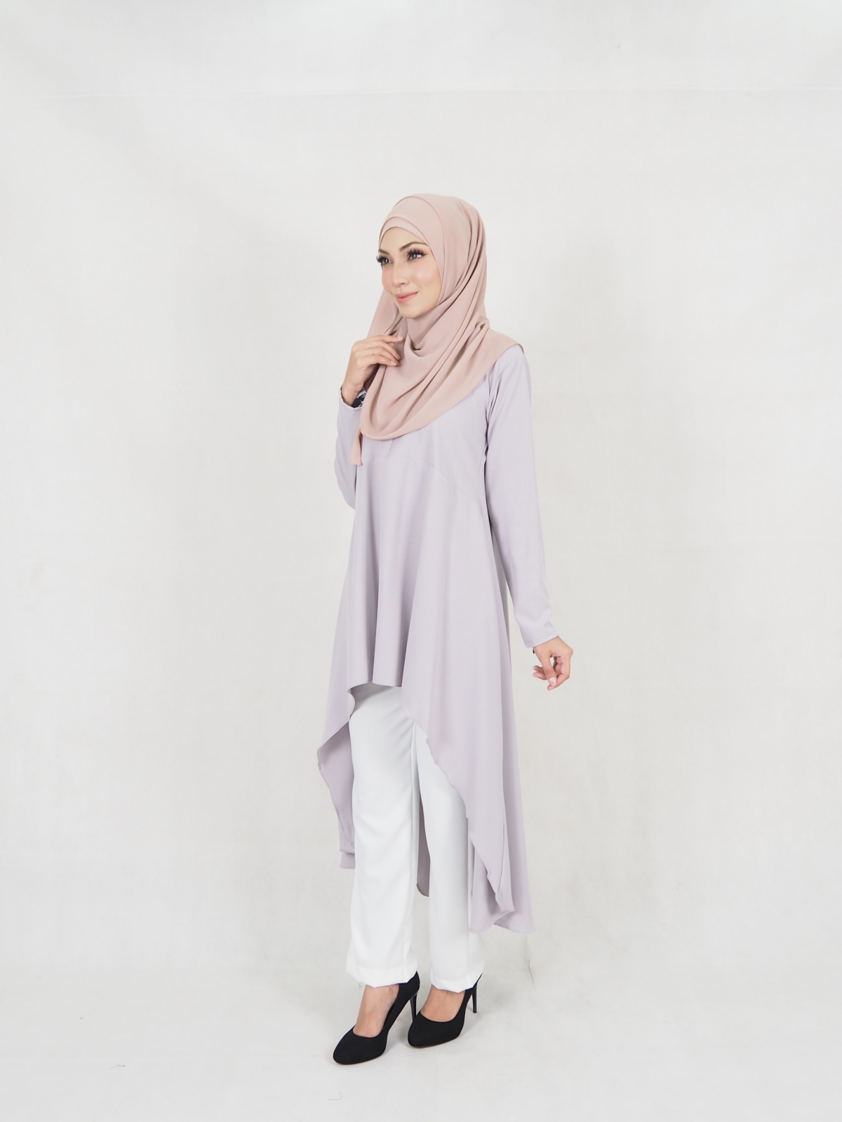 SW5323 AMEERA FASHION BLOUSE GREY