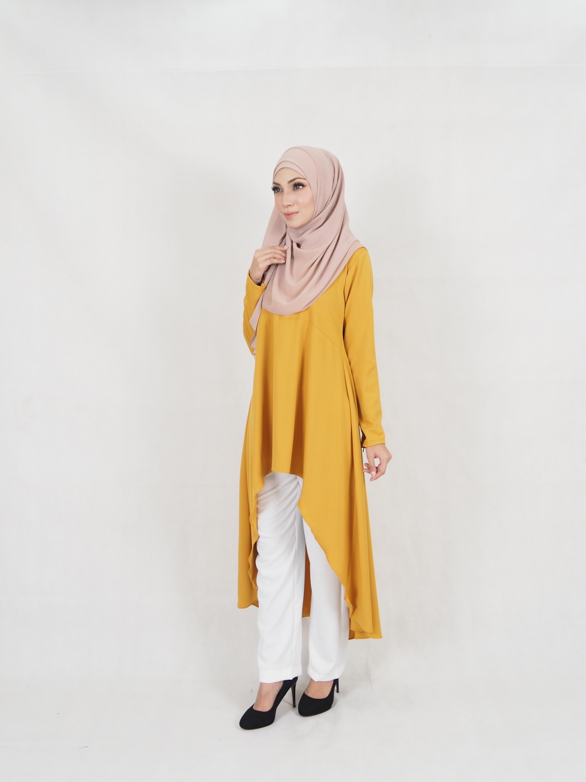 SW5323 AMEERA FASHION BLOUSE MUSTARD