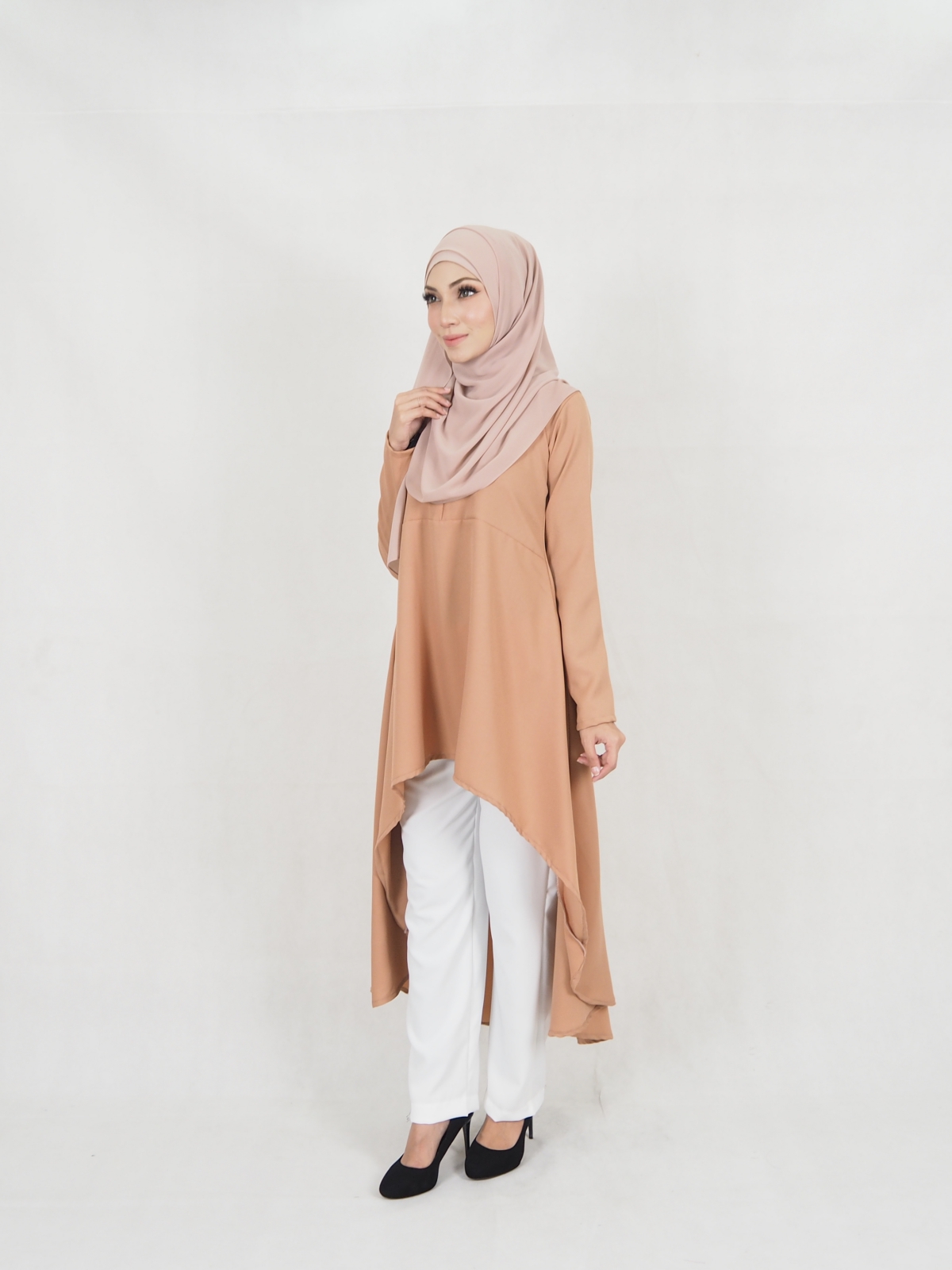 SW5323 AMEERA FASHION BLOUSE BROWN