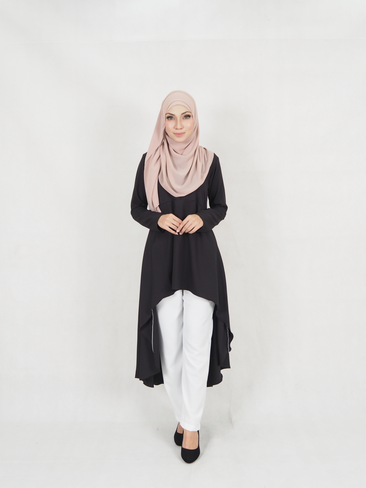 SW5323 AMEERA FASHION BLOUSE BLACK