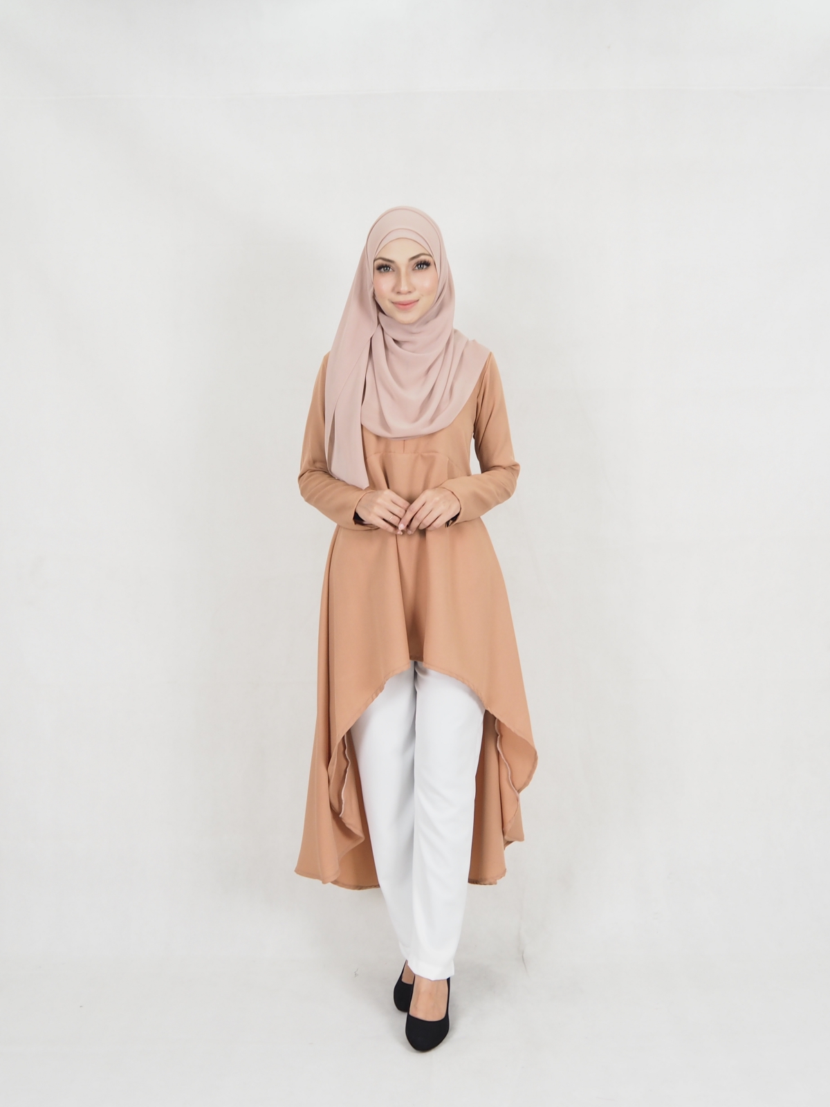 SW5323 AMEERA FASHION BLOUSE BROWN