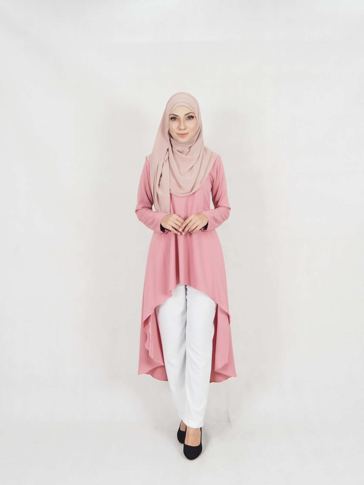 SW5323 AMEERA FASHION BLOUSE DUSTY PINK