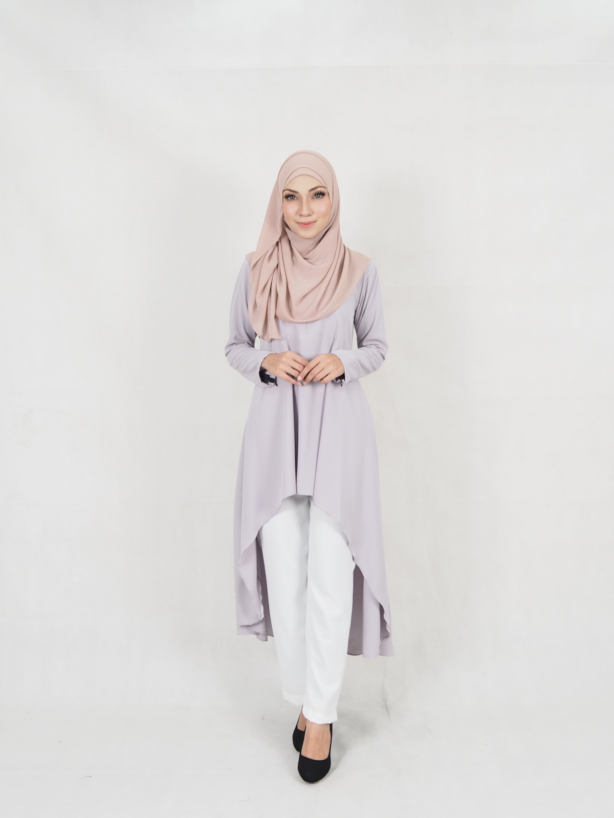 SW5323 AMEERA FASHION BLOUSE GREY
