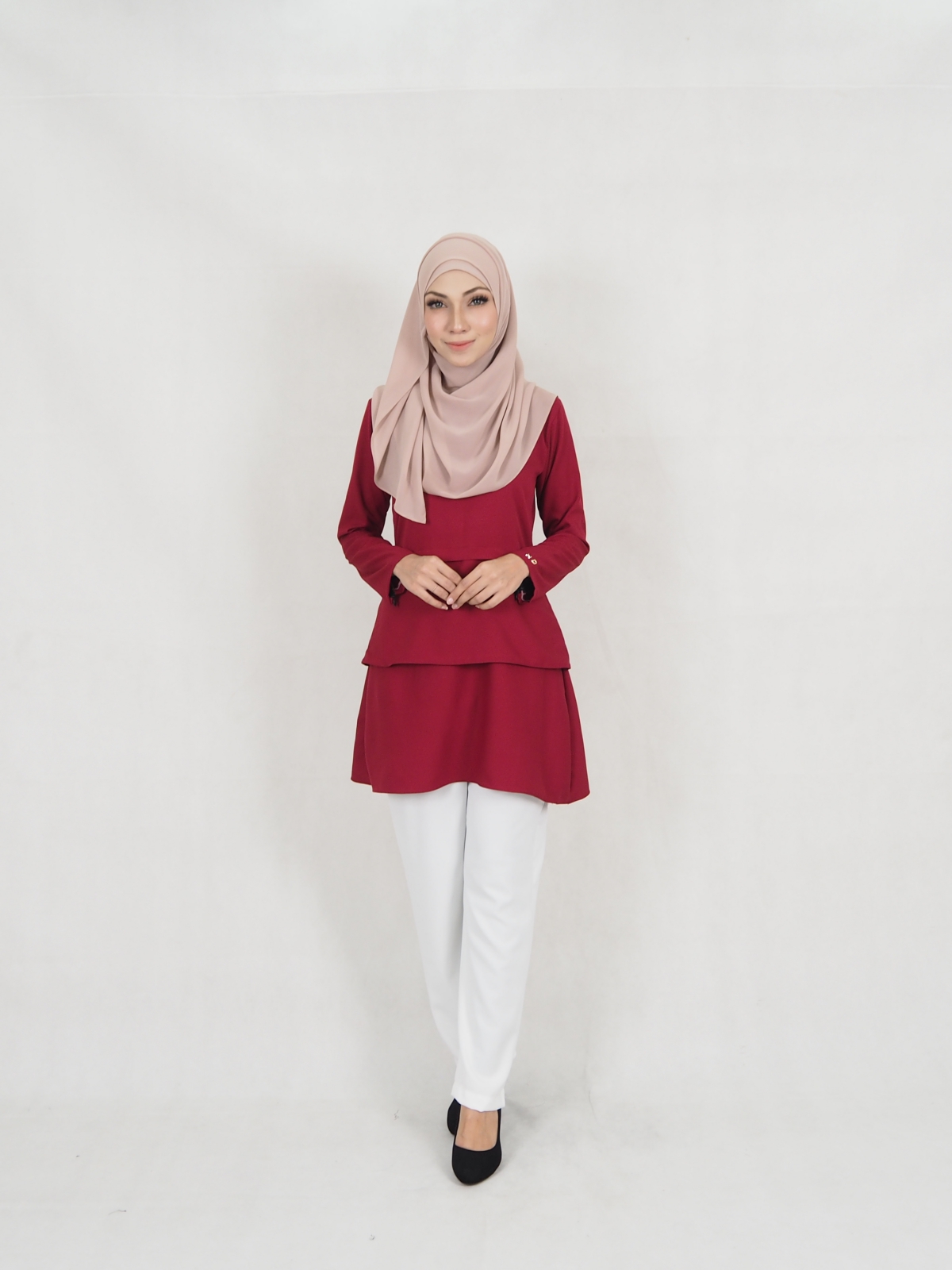 SW5325 TYA BLOUSE MAROON