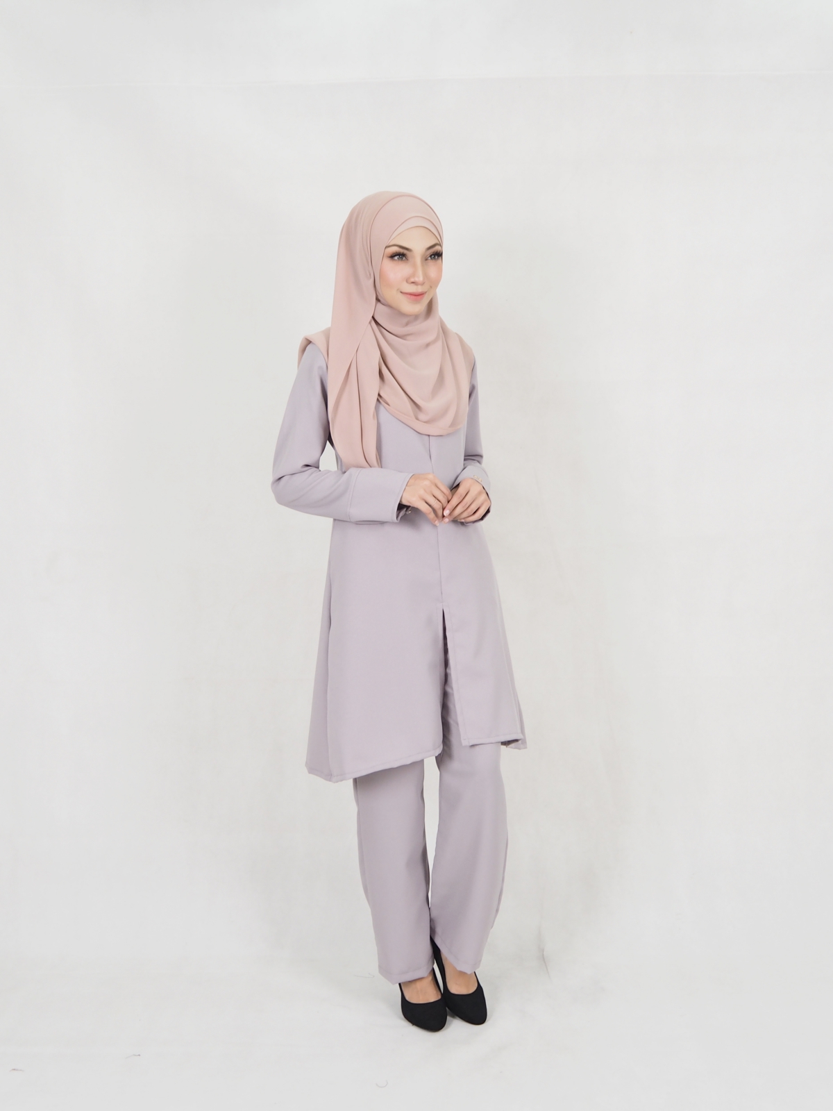 SW5326 WOMEN'S MODERN BLOUSE GREY
