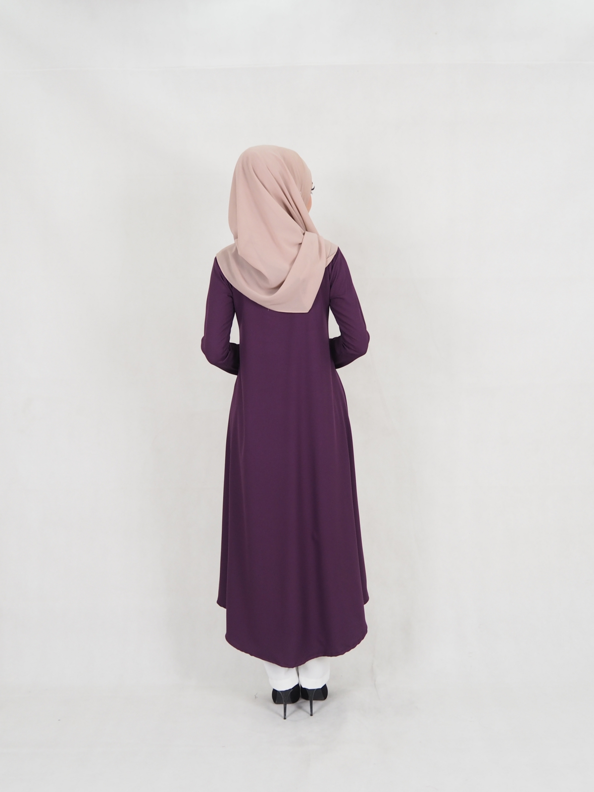 SW5327 STYLISH MODERN BLOUSE + PANTS PURPLE