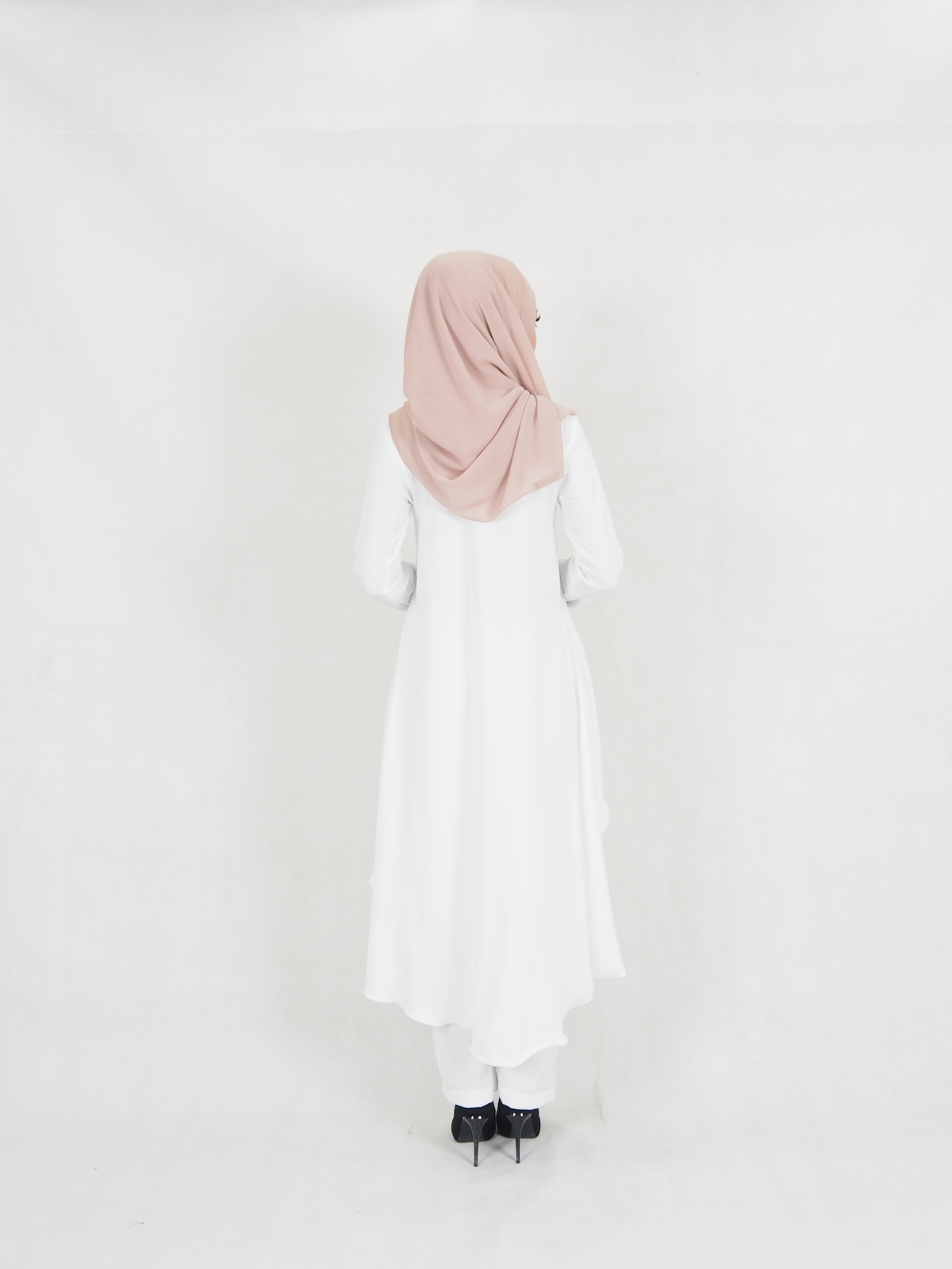 SW5327 STYLISH MODERN BLOUSE + PANTS WHITE