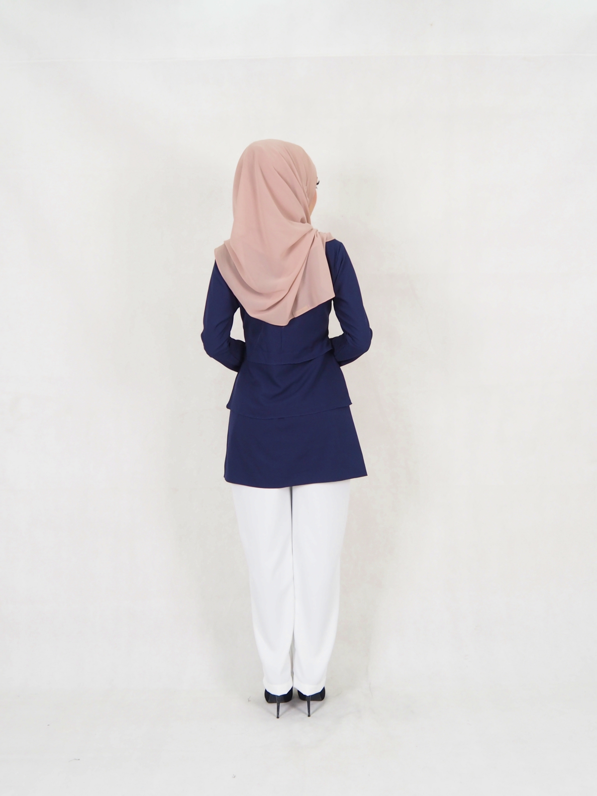 SW5329 NIDIYA BLOUSE & PALAZZO SET NAVY BLUE