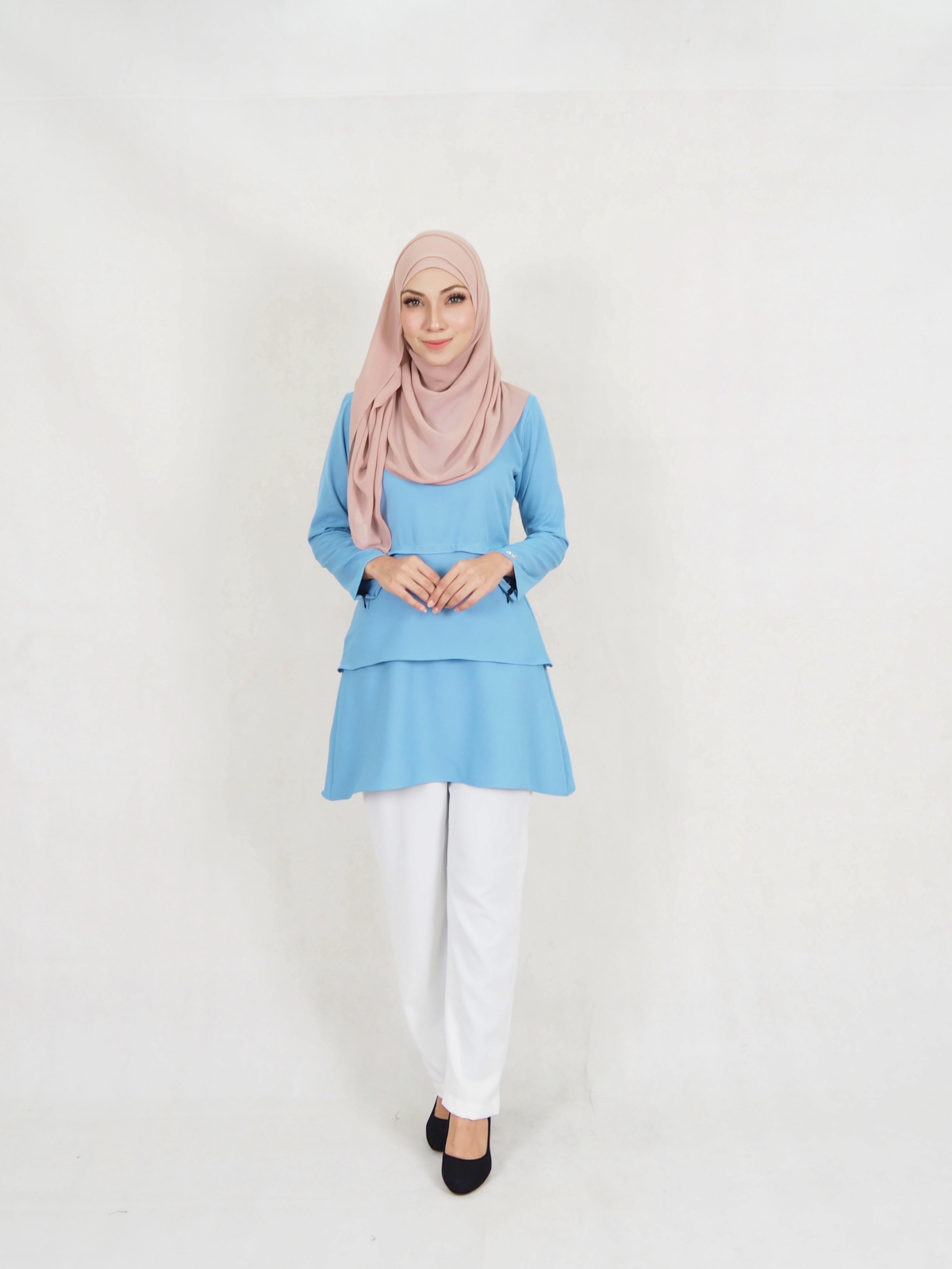 SW5329 NIDIYA BLOUSE & PALAZZO SET BLUE