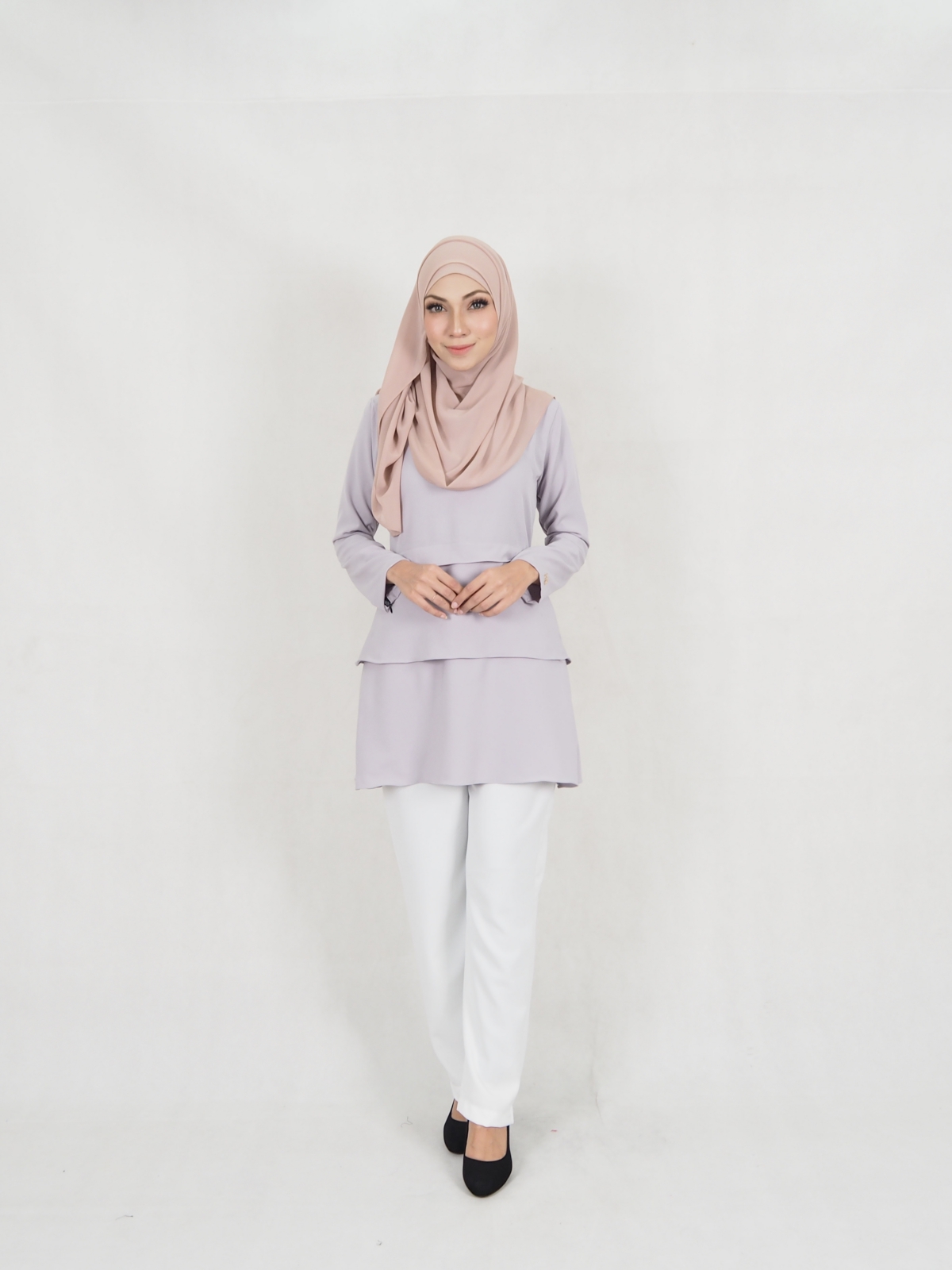 SW5329 NIDIYA BLOUSE & PALAZZO SET GREY