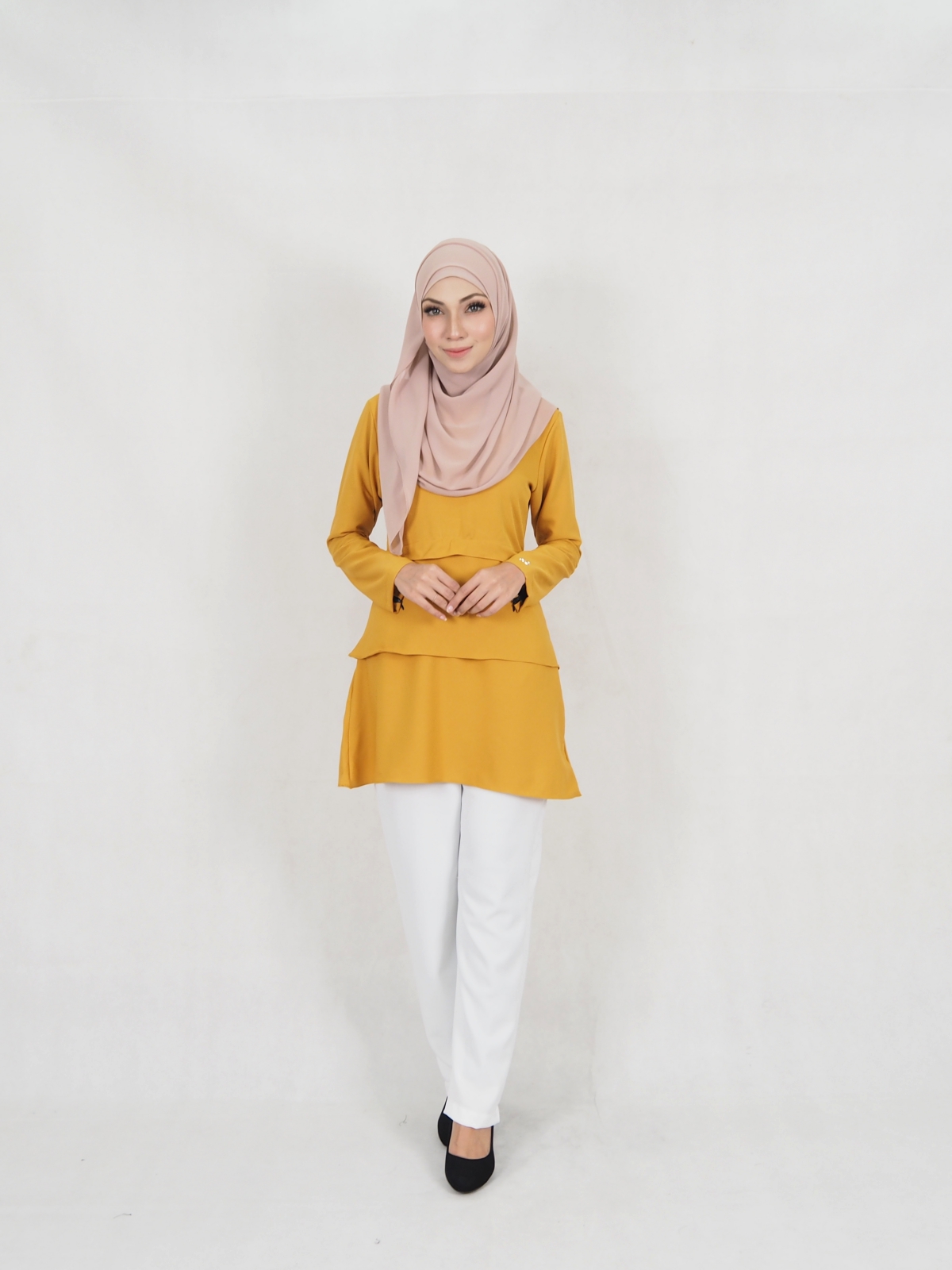 SW5329 NIDIYA BLOUSE & PALAZZO SET MUSTARD