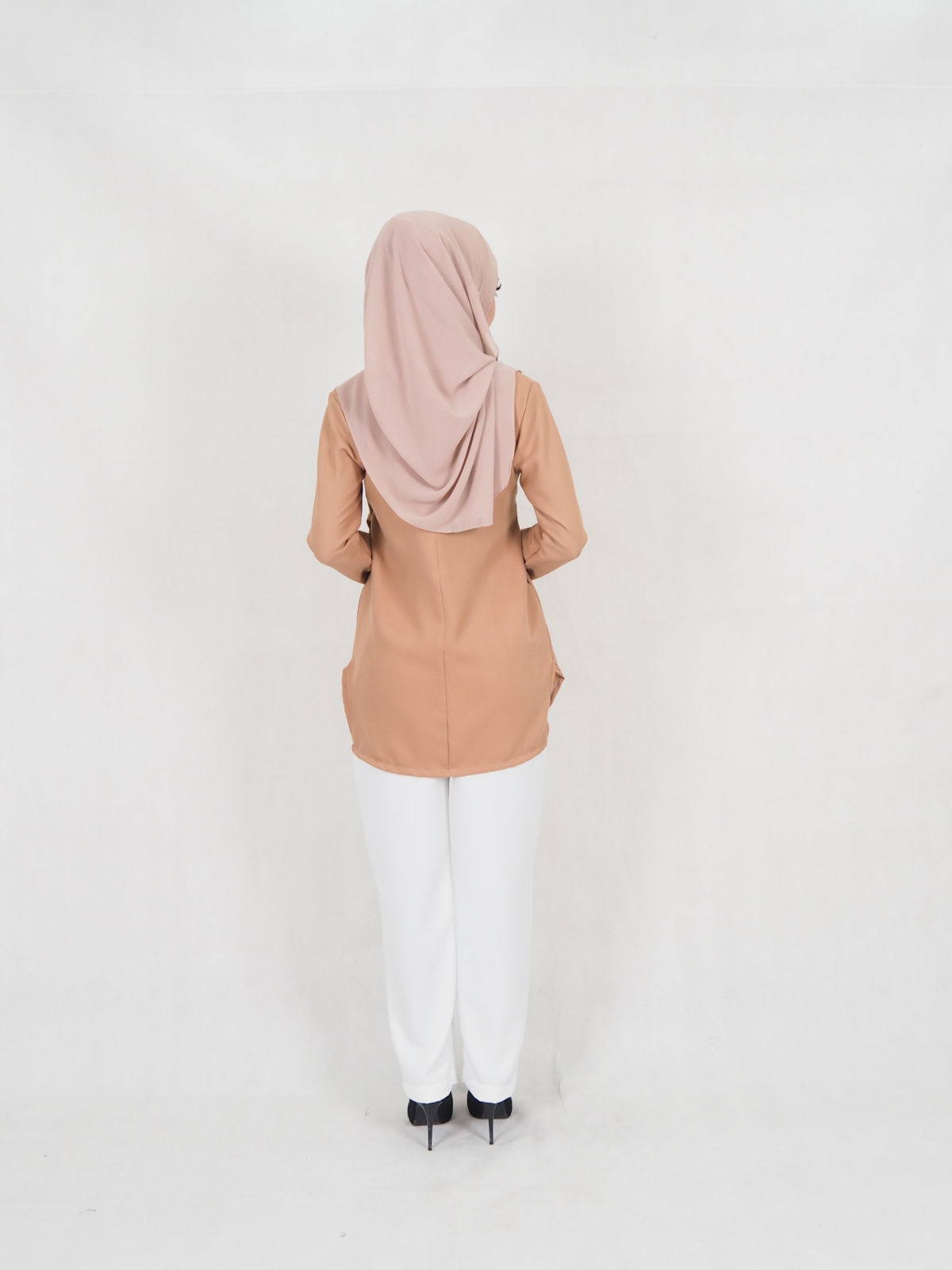 SW5330 TRENDY BLOUSE + PALAZZO BROWN