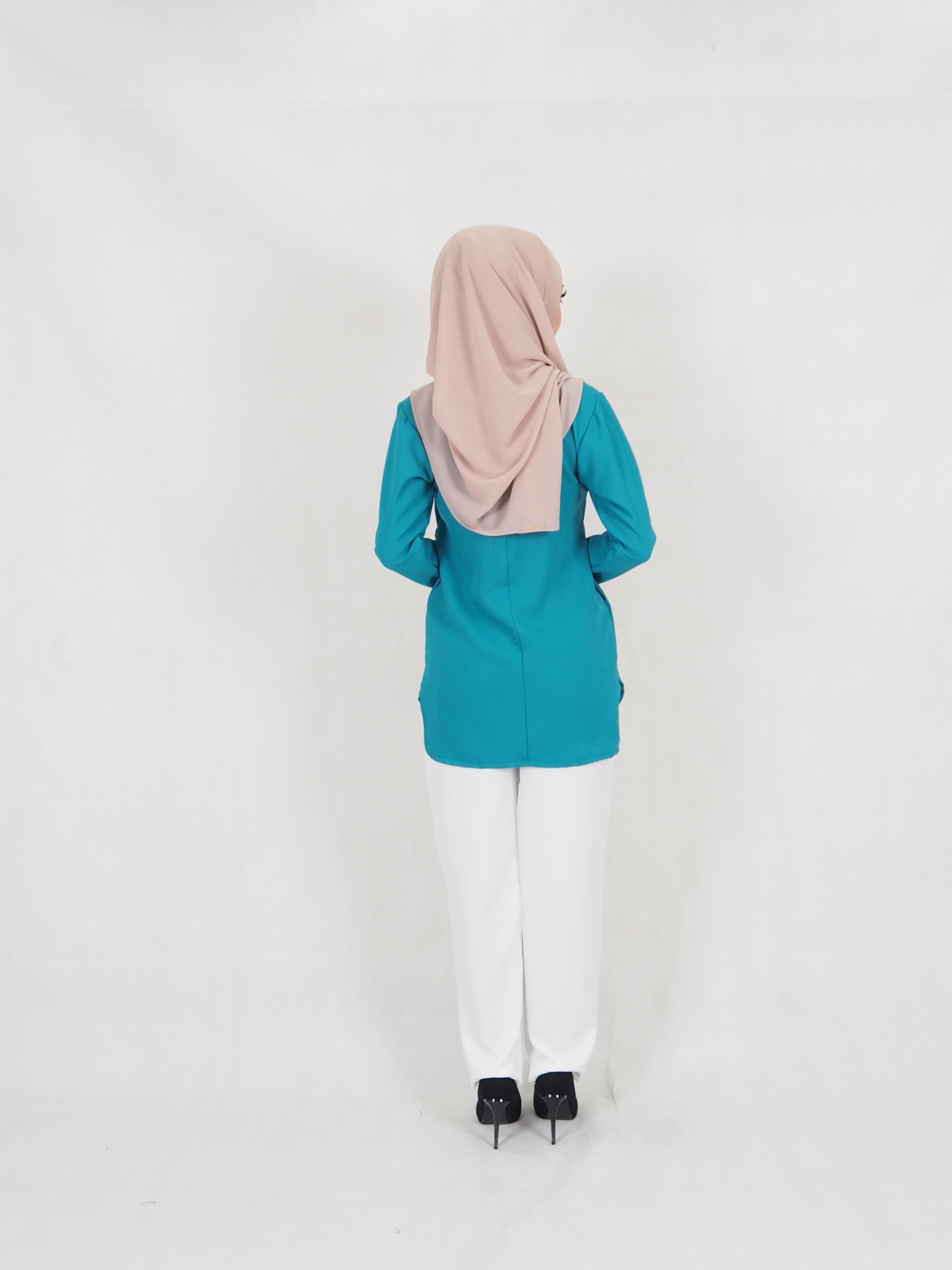 SW5330 TRENDY BLOUSE + PALAZZO GREEN