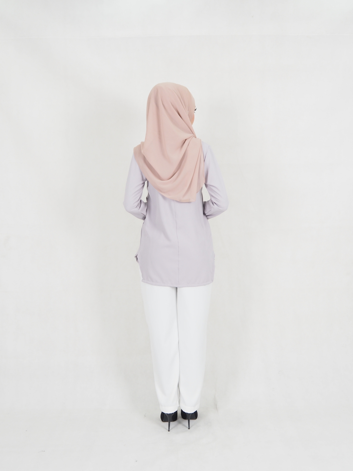 SW5330 TRENDY BLOUSE + PALAZZO GREY