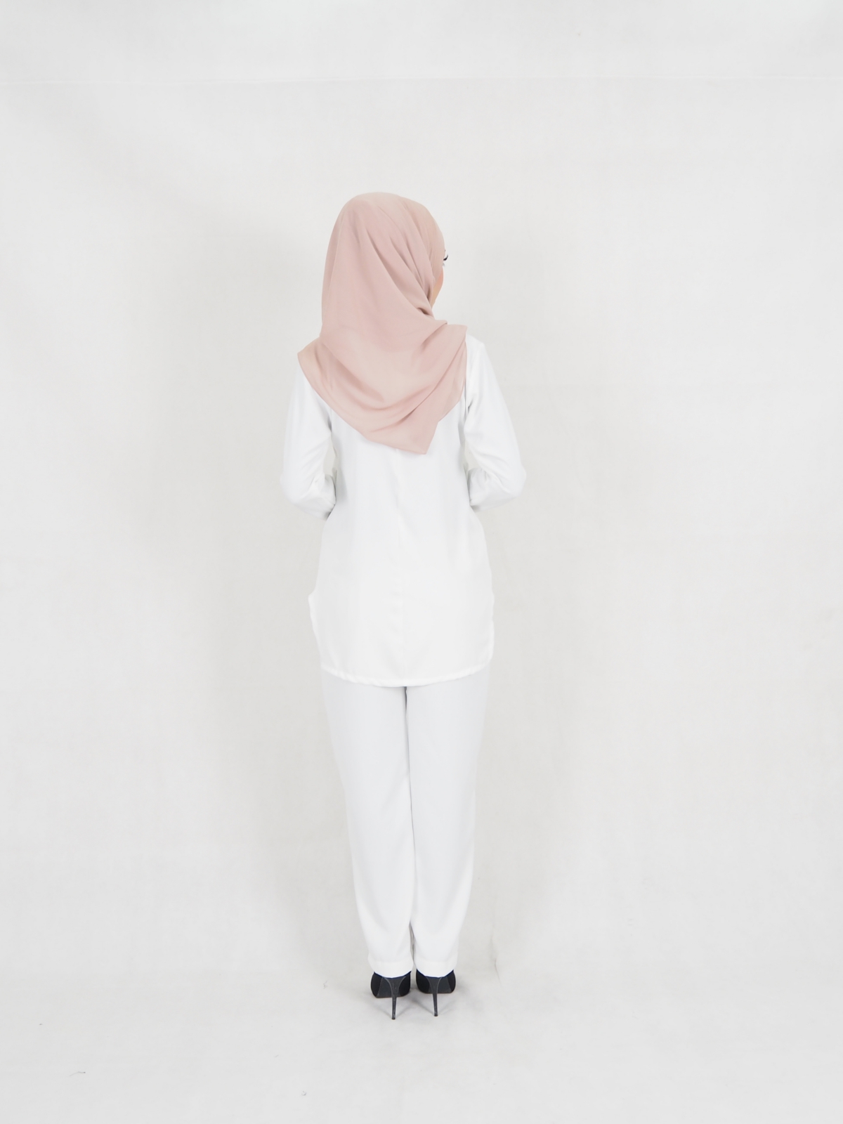 SW5330 TRENDY BLOUSE + PALAZZO WHITE