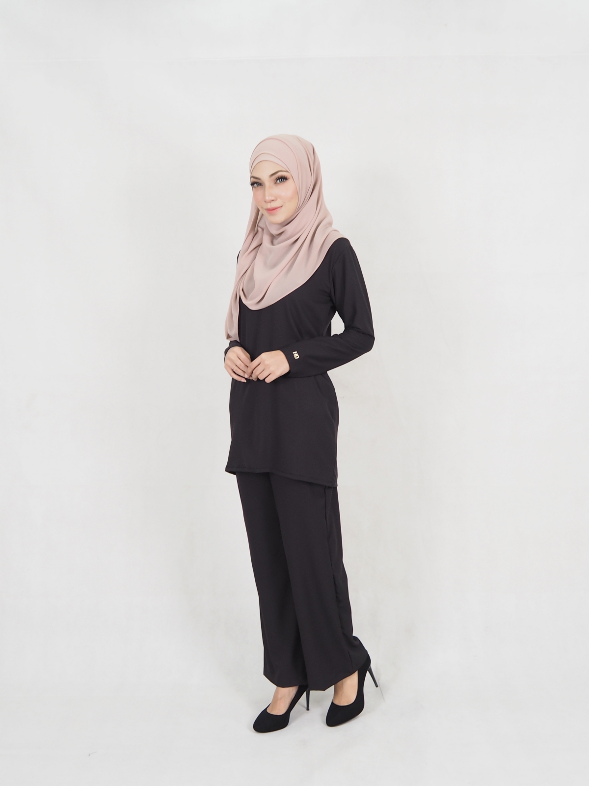 SW5332 CASUAL BLOUSE & PANTS BLACK