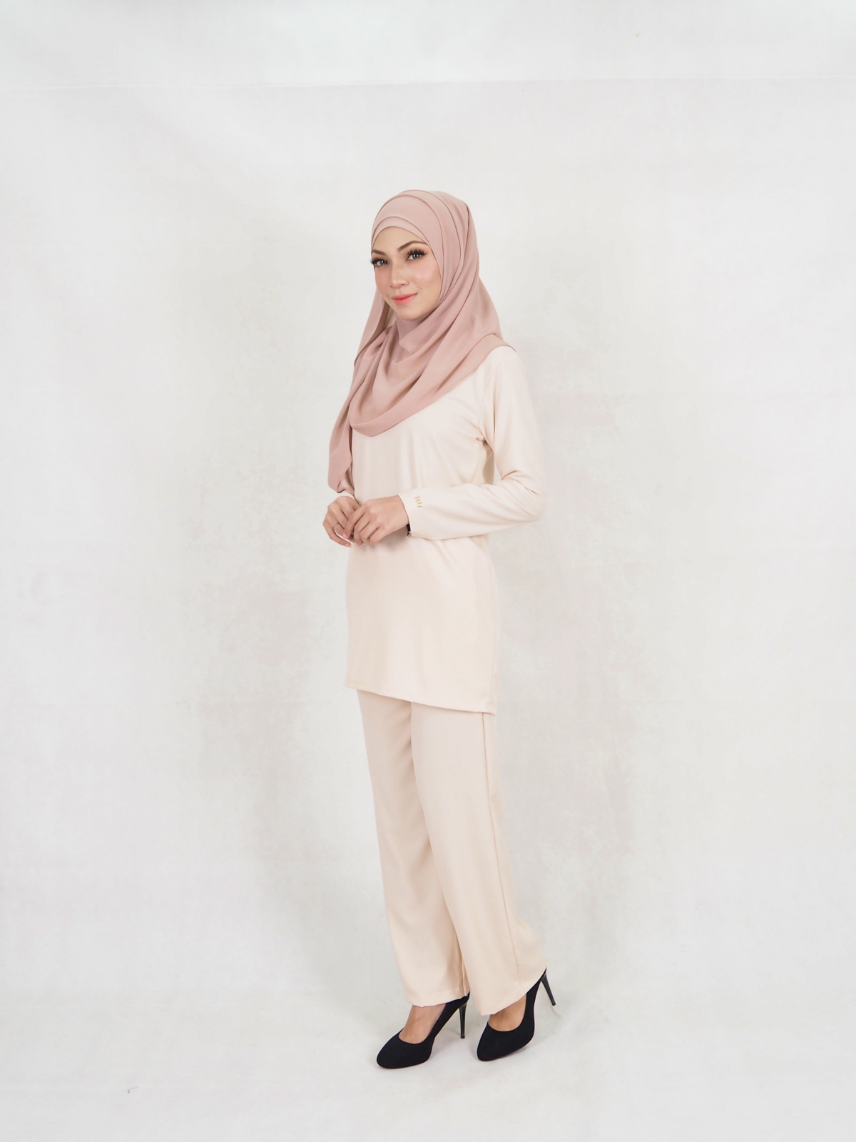 SW5332 CASUAL BLOUSE & PANTS CREAM